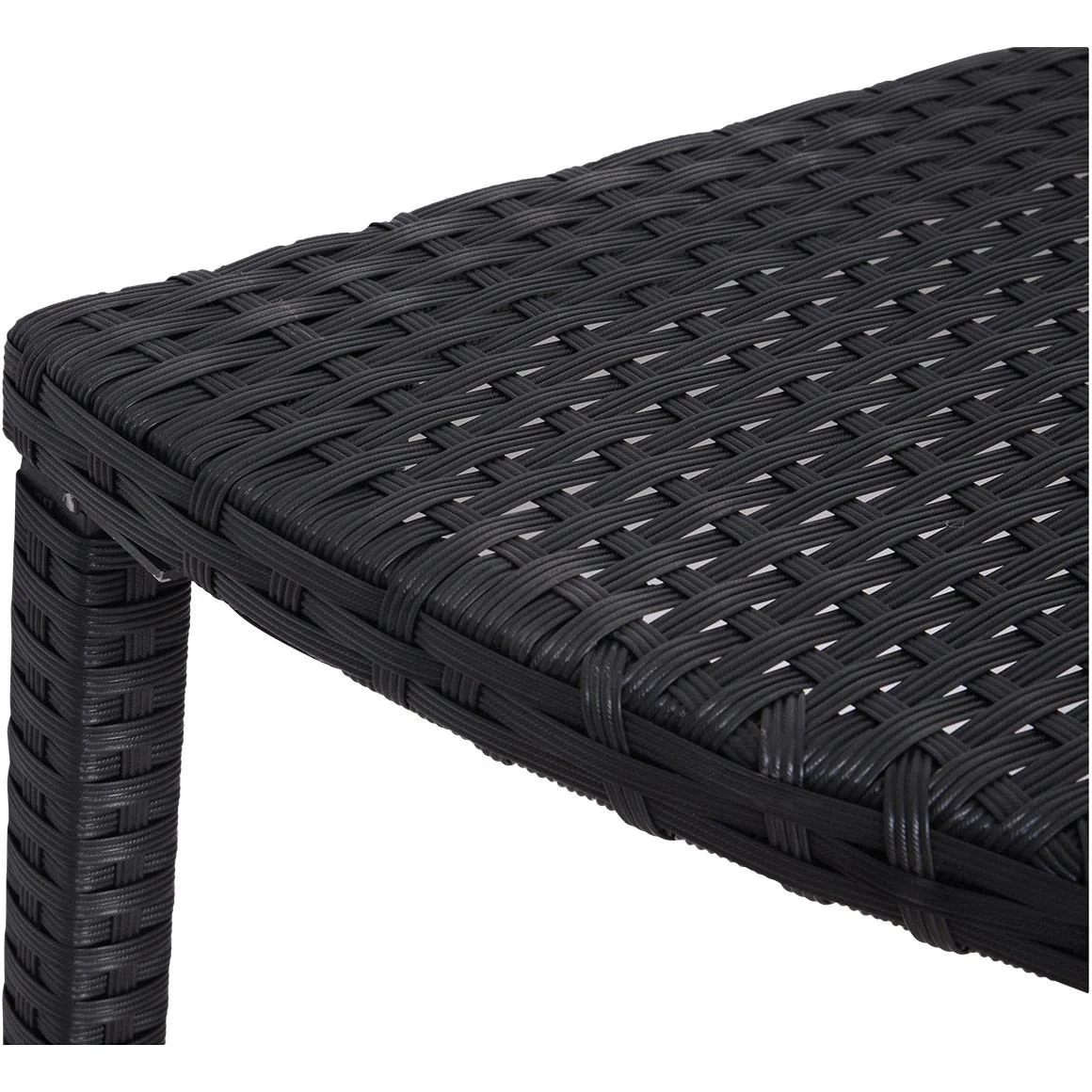 Rattan Balkontisch halbrund - 6