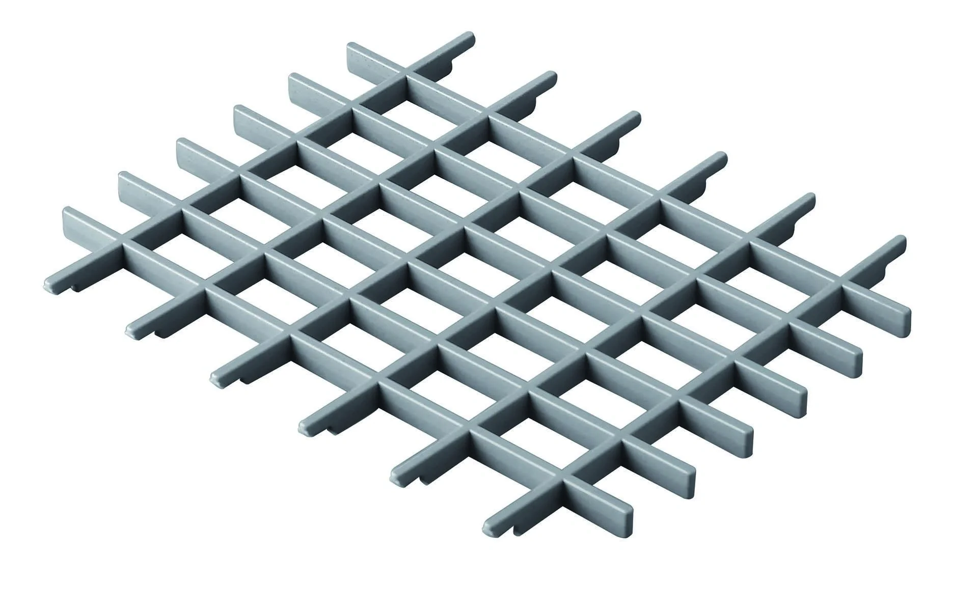 Ablagerost für Ausgussbecken, Kunststoff - grau - 1