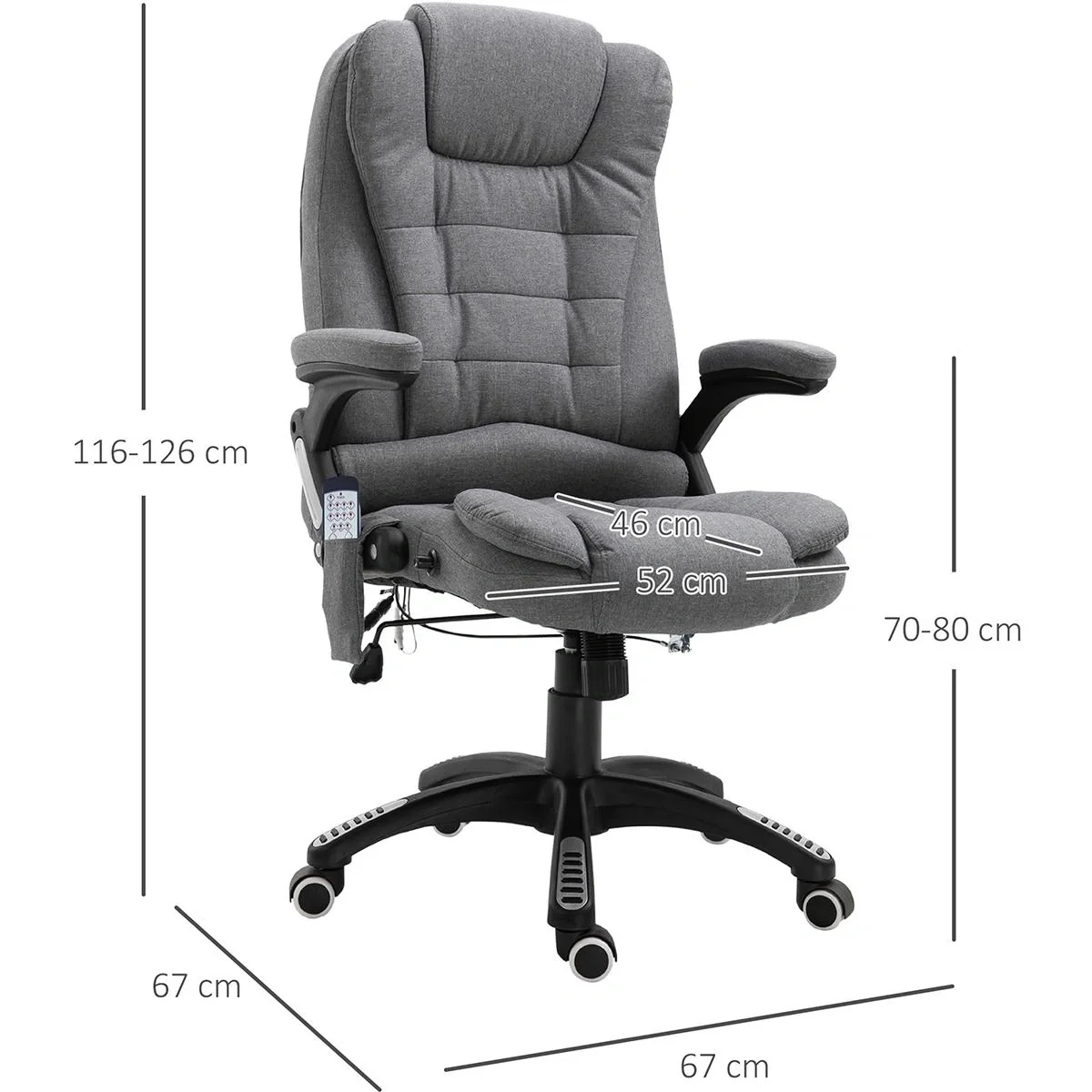 Bürostuhl mit Massage- und Wärmefunktion - 1