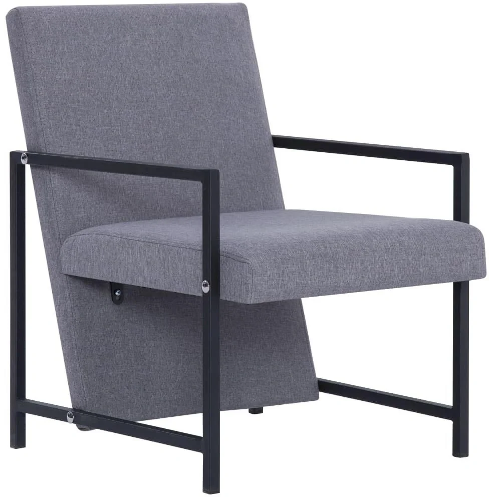 Sessel Stoff hellgrau - 5