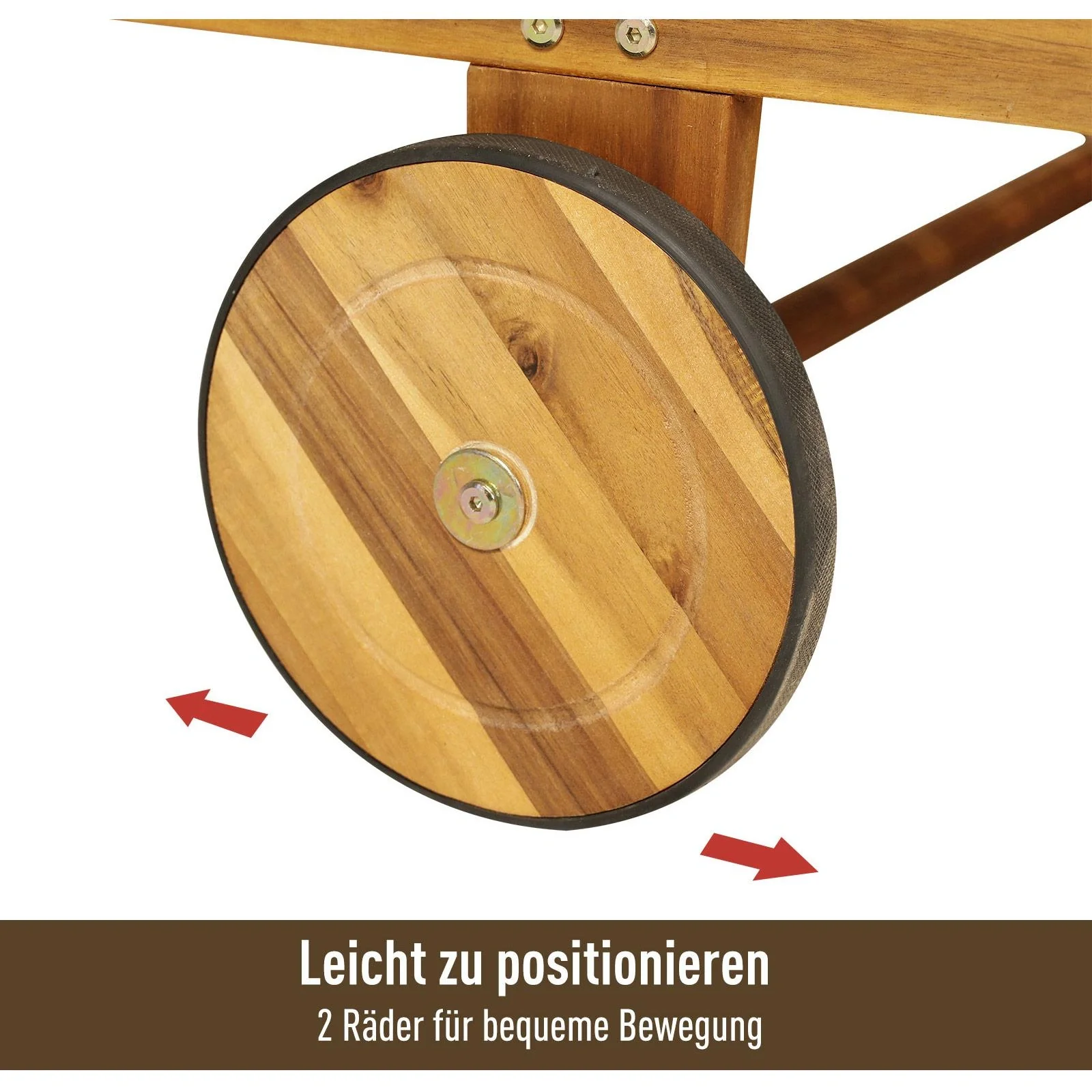 Gartenliege Sonnenliege Liegestuhl klappbar verstellbar Akazienholz Natur 195 x 70 x (66 85) cm - 8