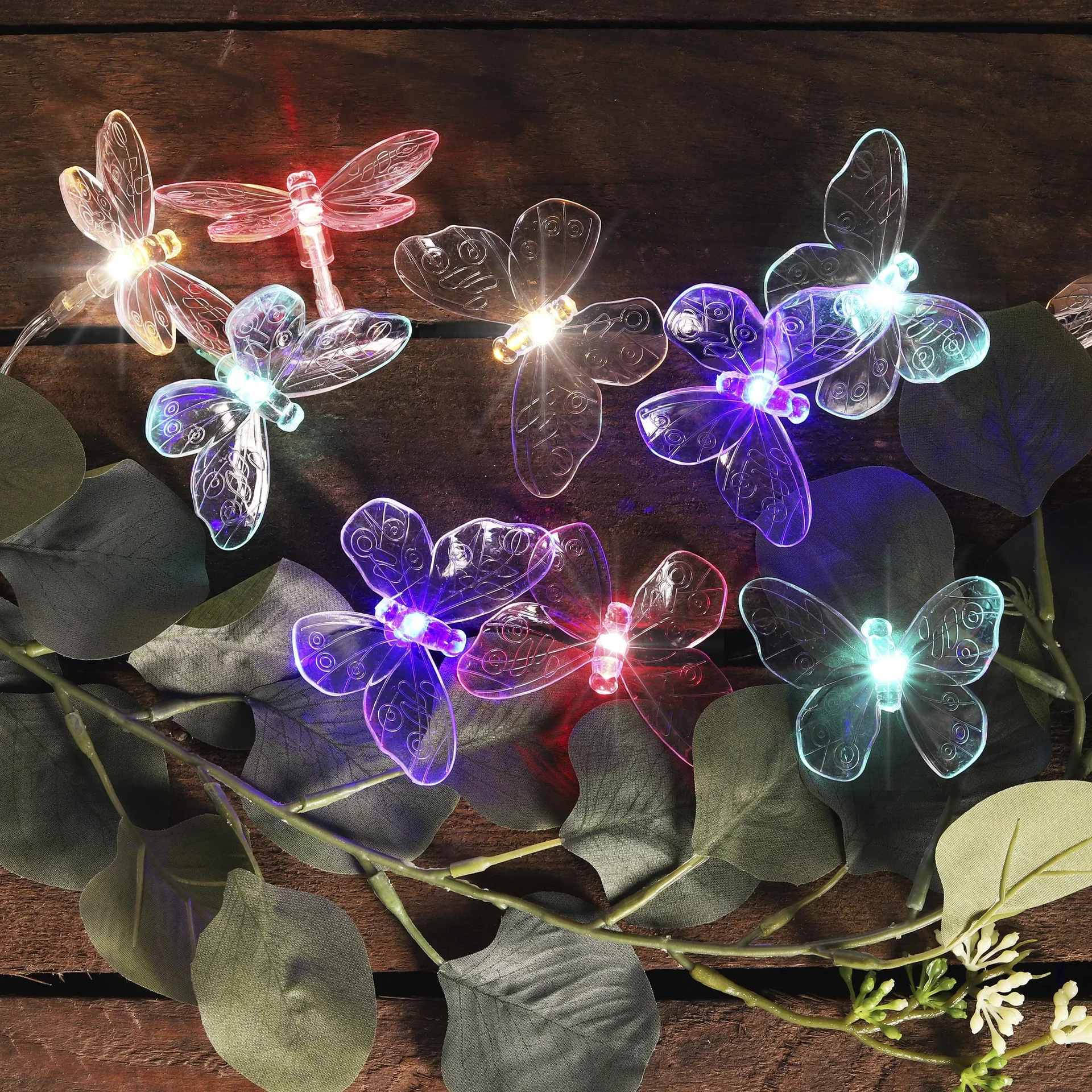 LED Solar Lichterkette Schmetterling - 3