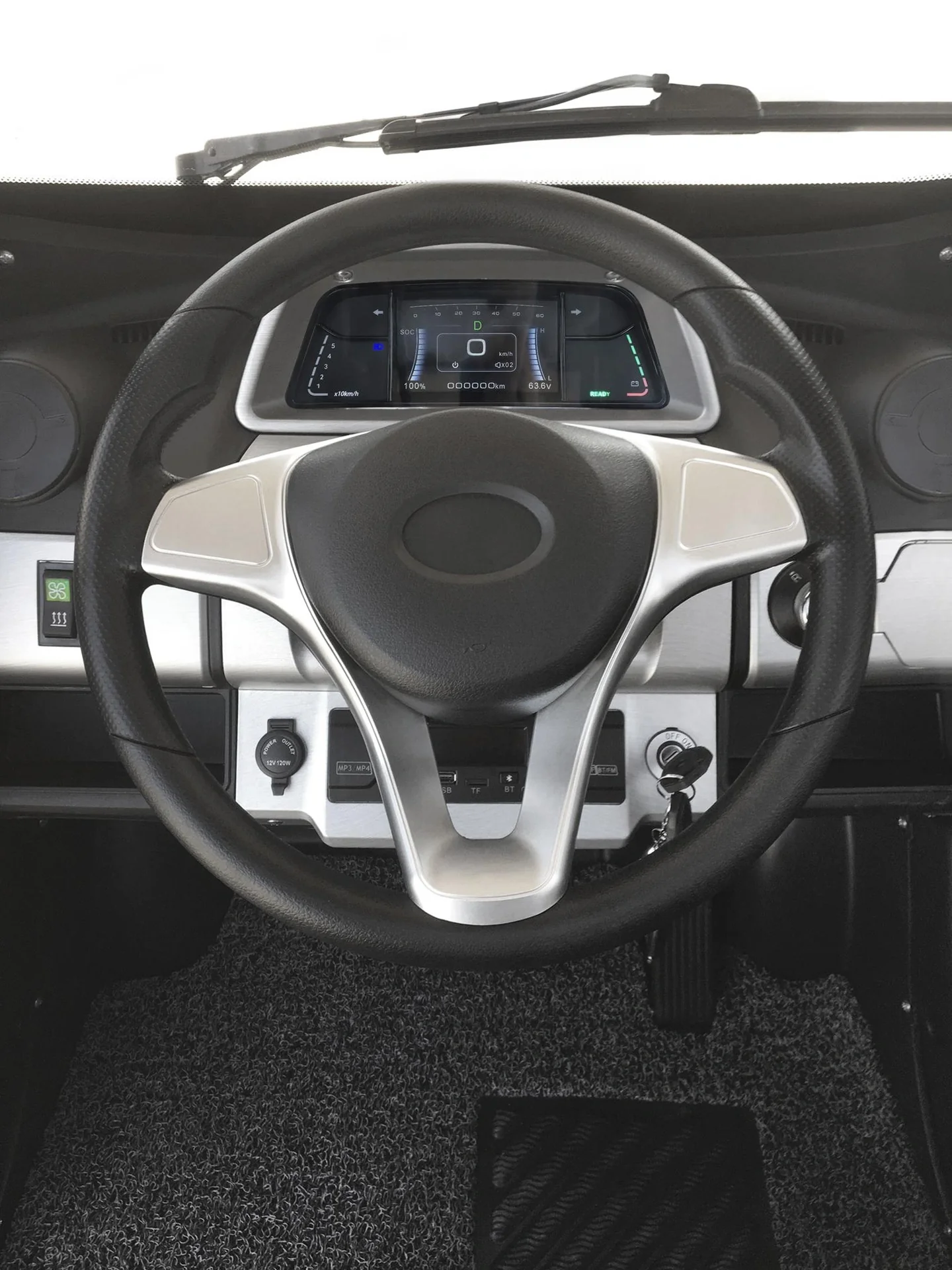 4-Rad E-Kabinenfahrzeug eLazzy Premium 45 km/h terraplatinum, mit kostenloser Vor-Ort-Einweisung - 12