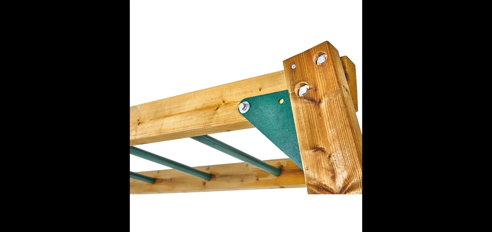 Holz Klettergerüst Monkey Bars, Outdoor-Klettergerüst für Kinder, Kletternetz, Leiter, Monkey Bars - 7