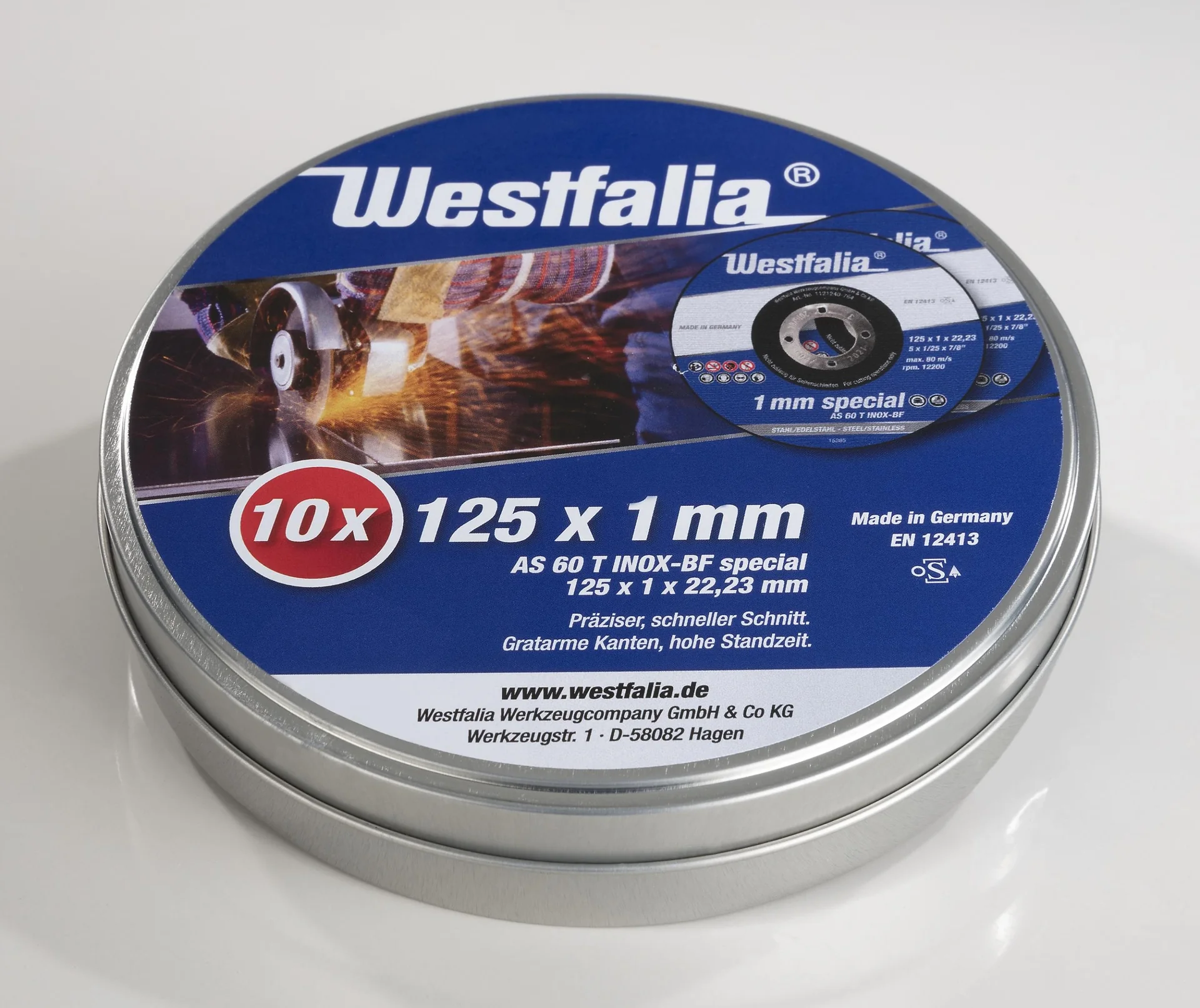 Trennscheiben INOX 125 x 1,0 mm, 10 Stück in Dose - 3