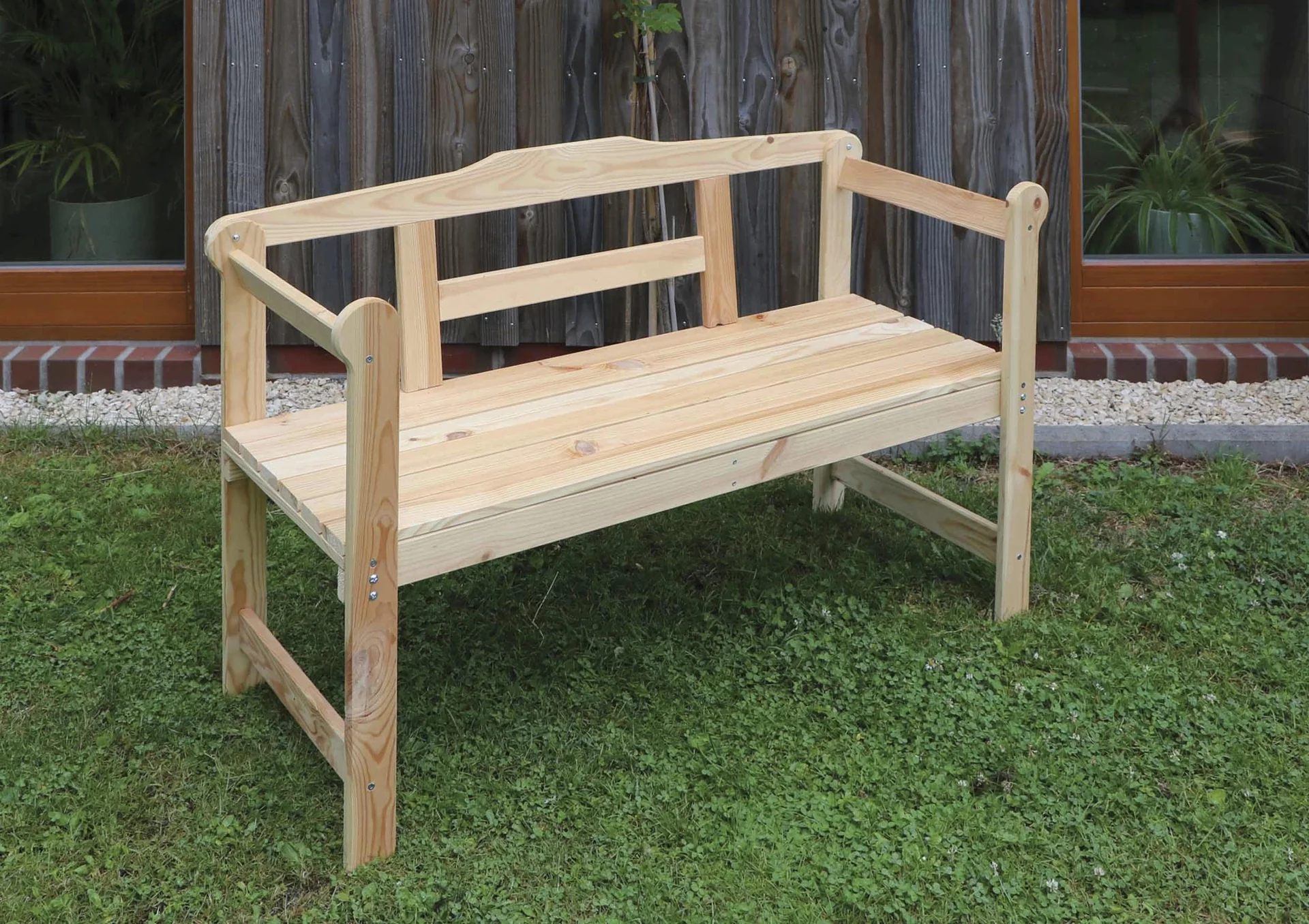 Friesenbank 2-Sitzer natur - 3