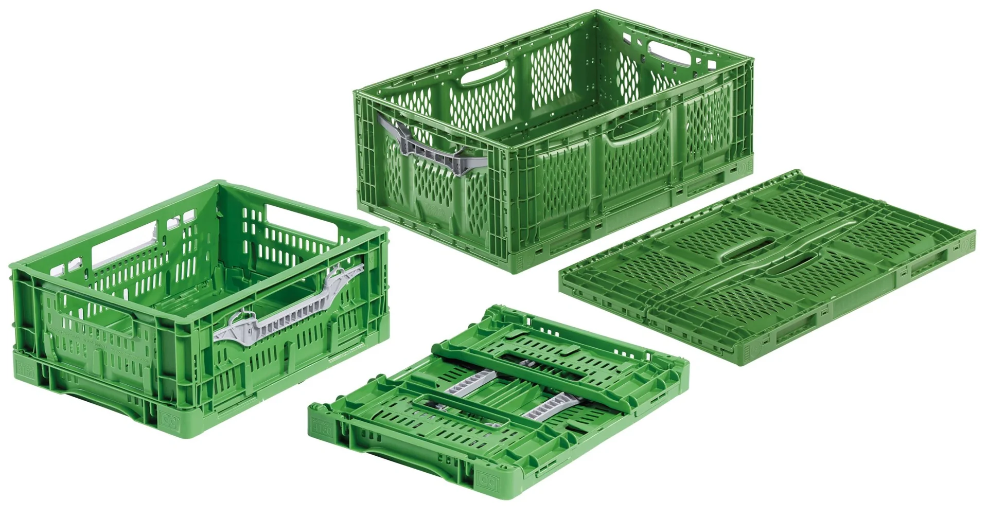 Kunststoffbehälter "Clever-Fresh-Box", klappbar, 40 x 30 x 16 cm - 2