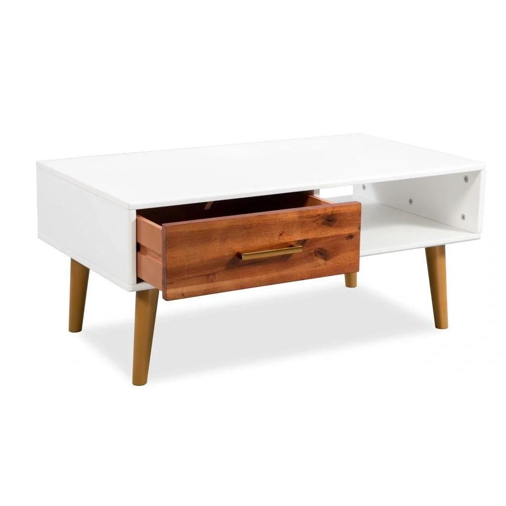 Couchtisch 90x50x40 cm Akazienholz massiv - 5