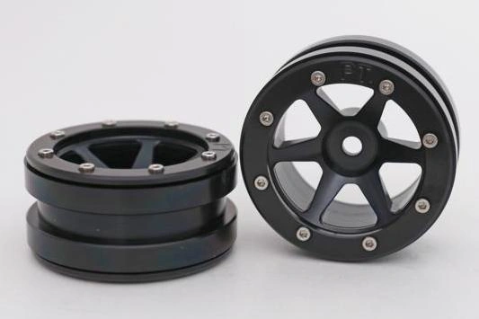 Beadlock Wheels PT-Slingshot Schwarz/Schwarz 1.9 (2 St.) - 2
