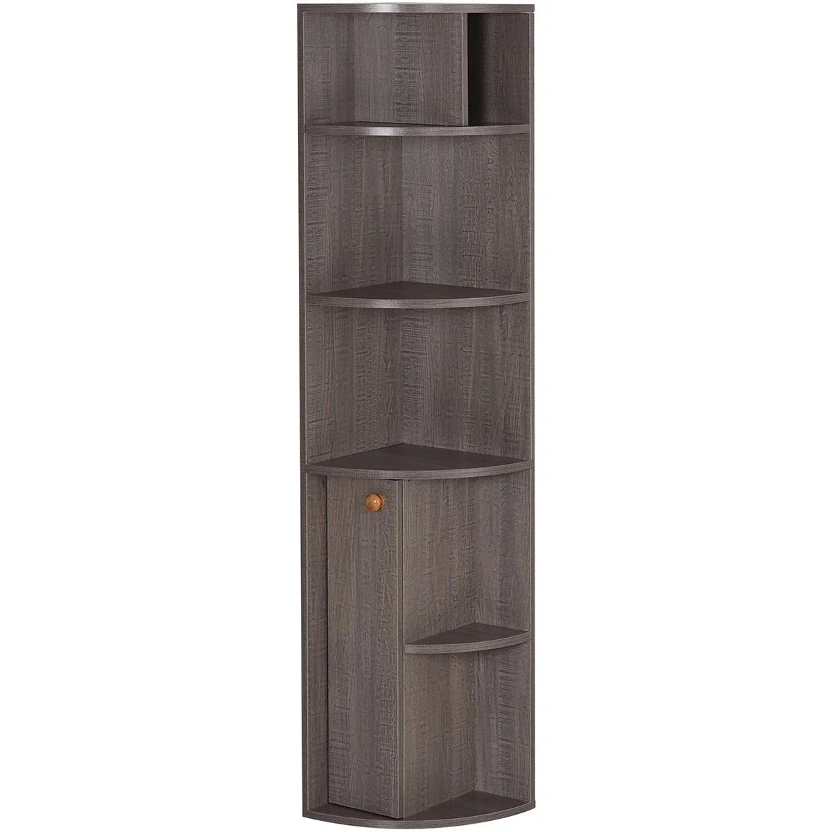 Eck-Bücherregal, grau - 1