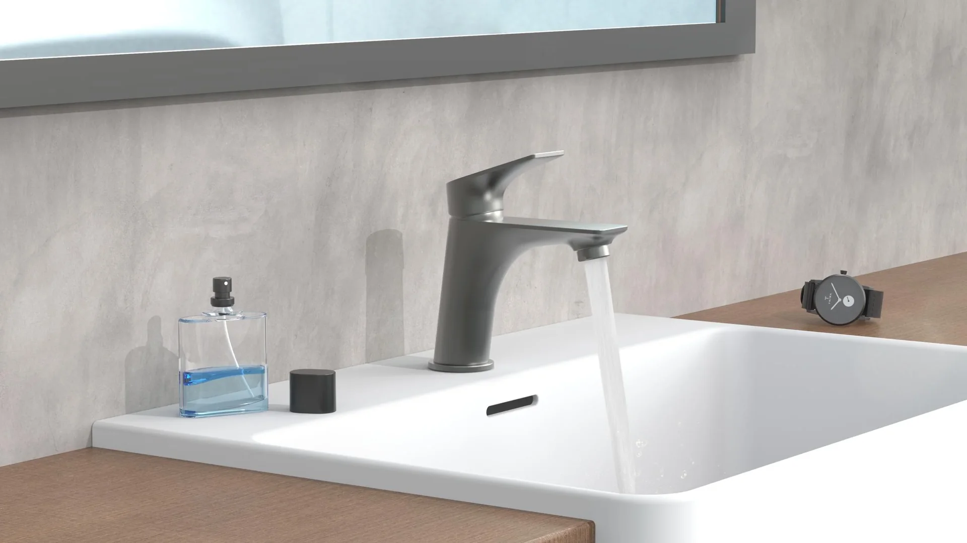 Waschtischarmatur "BOSTON", Graphit matt - 11