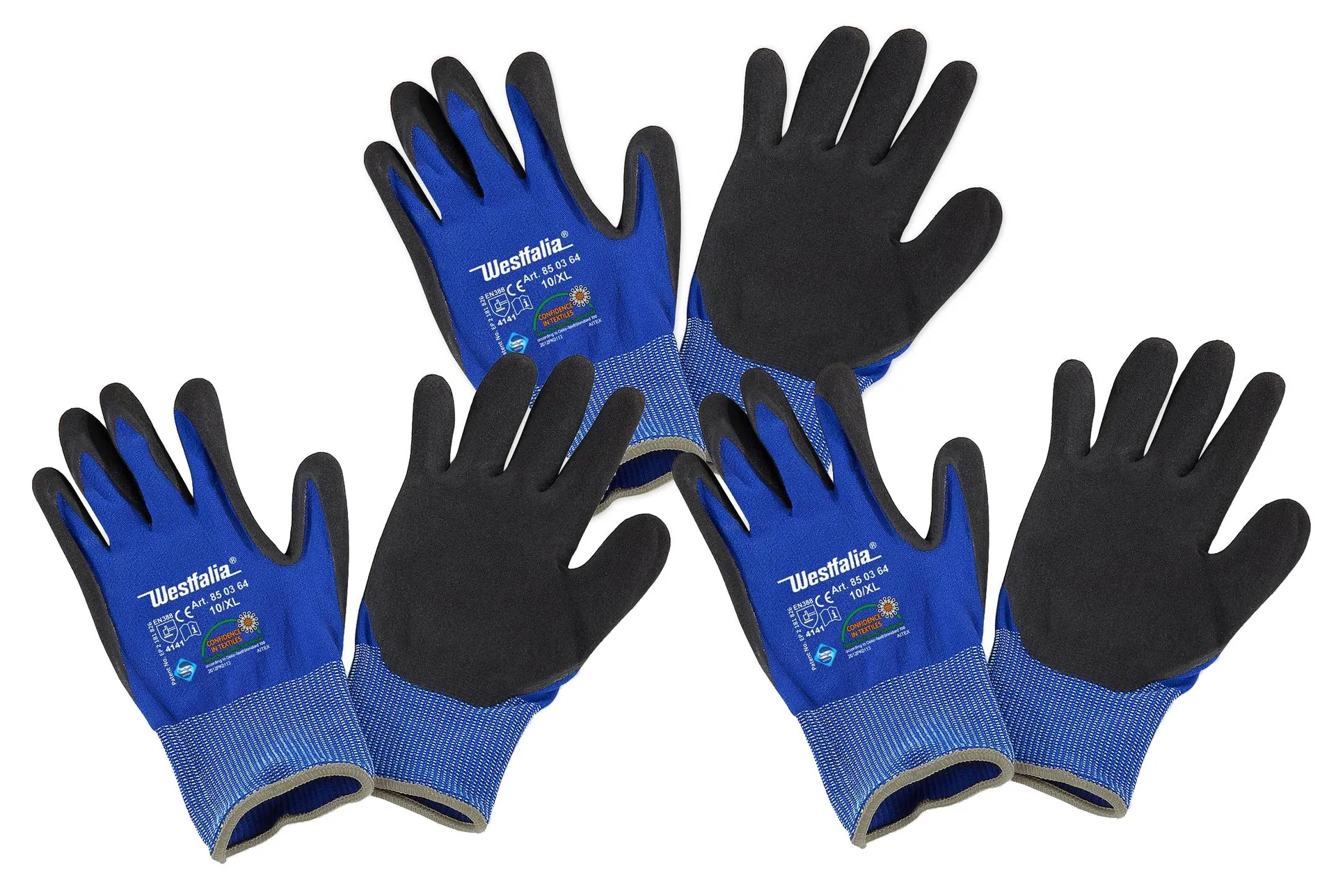 Werkstatt Tasthandschuh Gr. 10 - 3 Paar - 3