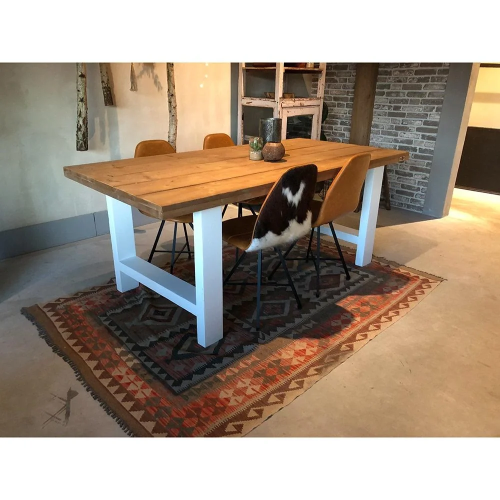 Esstisch Seattle Roasted wood - Weiß - 3