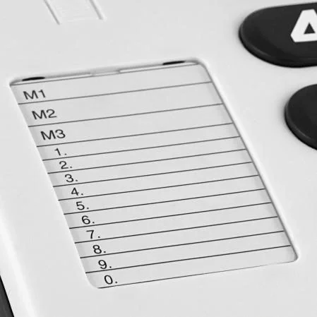 Schnurgebundenes Großtastentelefon PhoneEasy 311c weiß mit optischer Anrufsignalisierung - 4