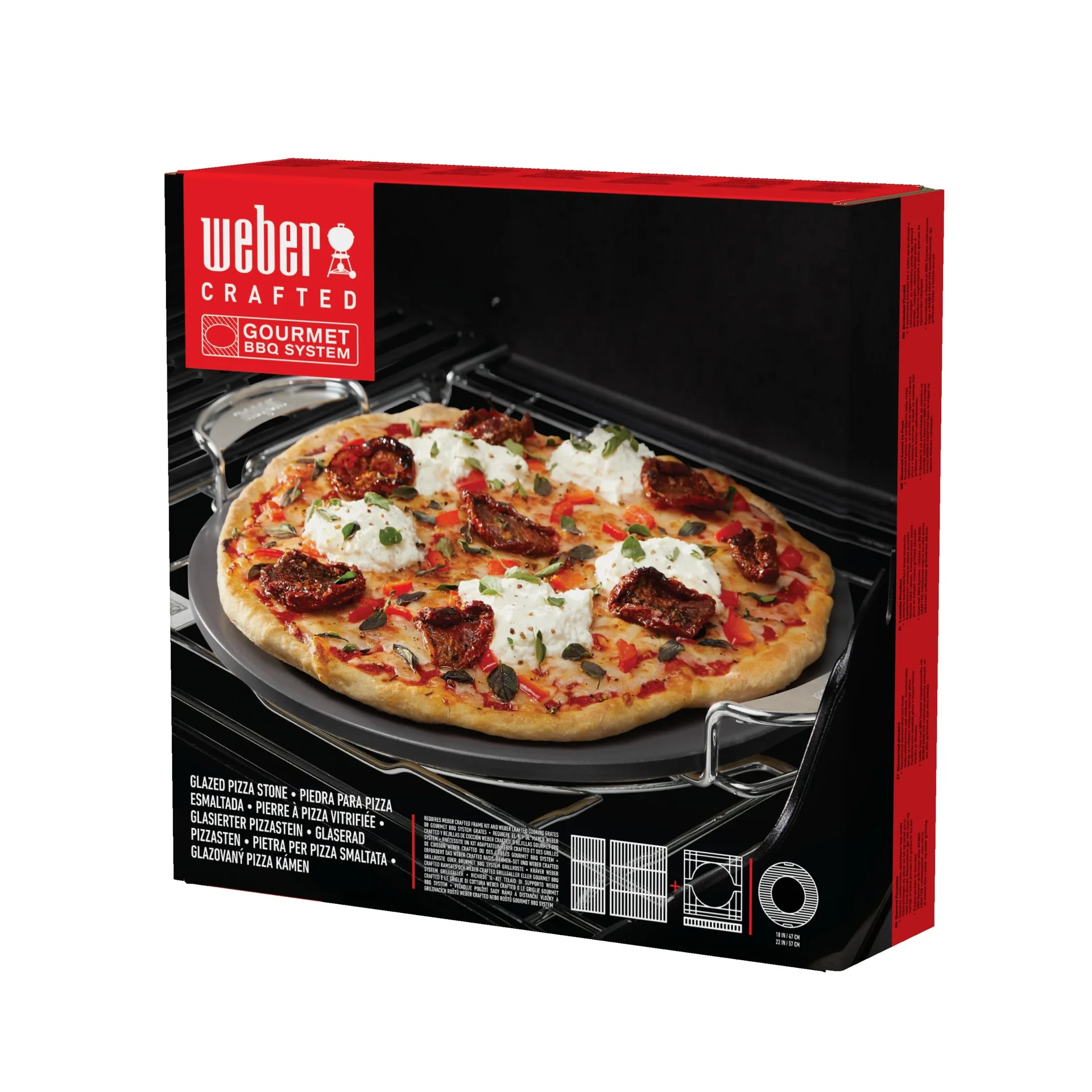 CRAFTED glasierter Pizzastein - Gourmet BBQ System - 6