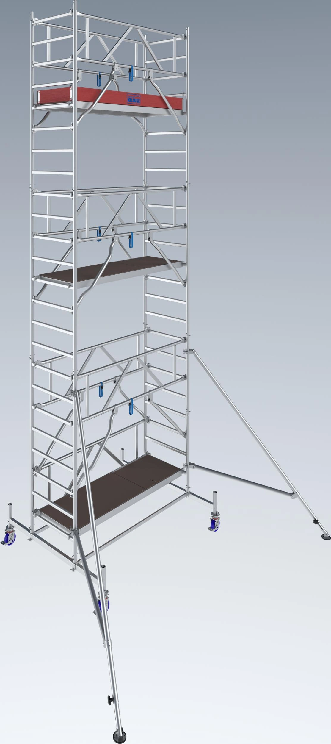 STABILO Fahrgerüst Serie 10, Feldlänge 2 m, Arbeitshöhe ca. 7,40 m - 2