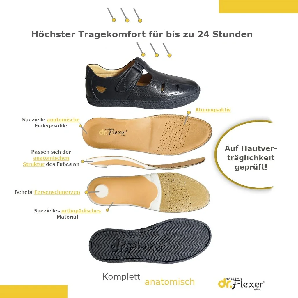 Freizeitsandalen aus Echtleder, Größe 41 - 8