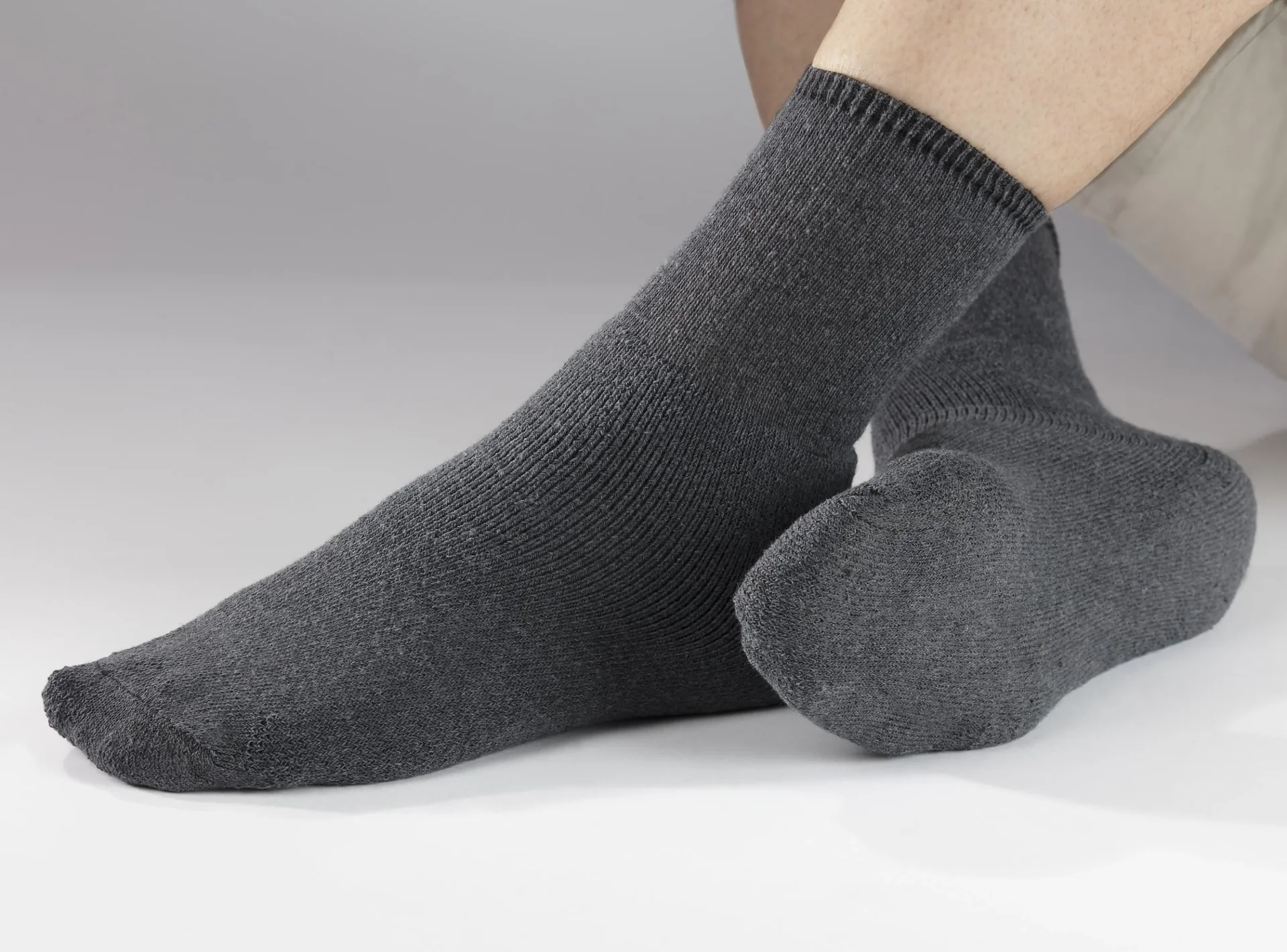 Freizeitsocken für Herren, anthrazit, Größe 39 - 42 - 5