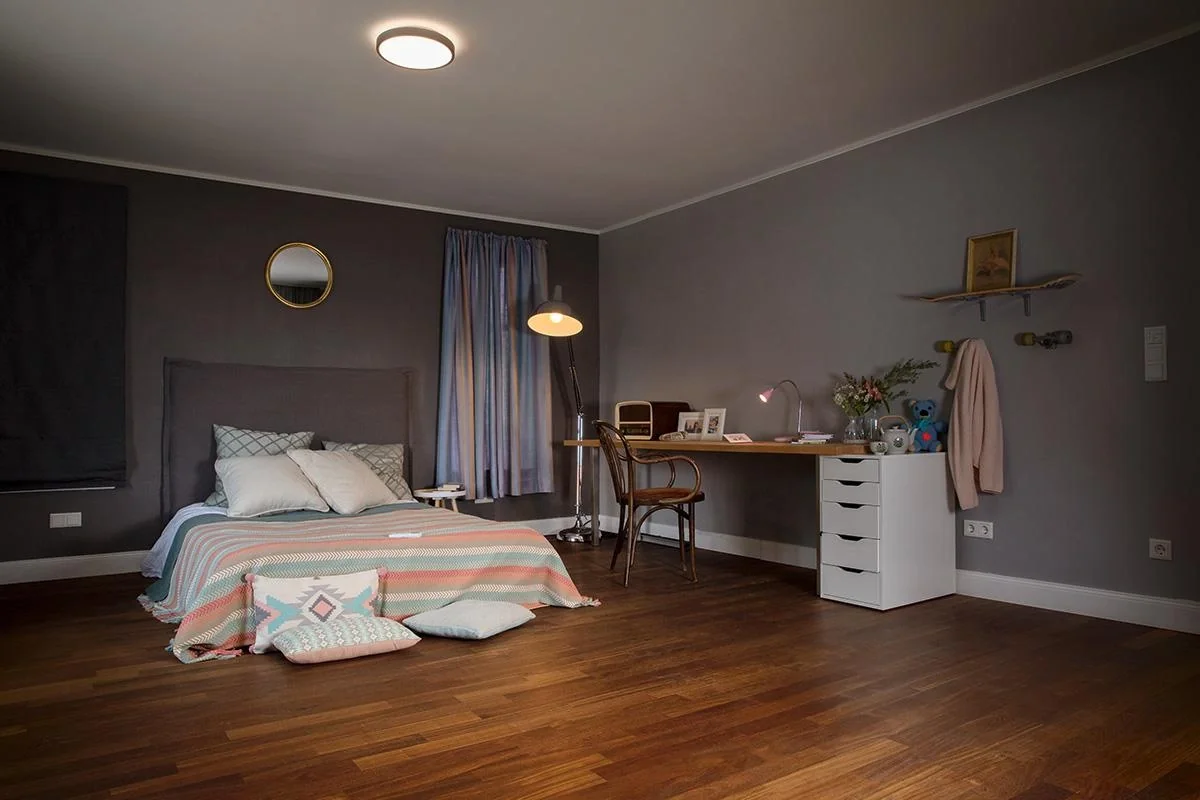 LED Lampe Star in Glühlampenform mit Tageslicht Sensor, 10 Watt, E27, warmweiß, matt - 6