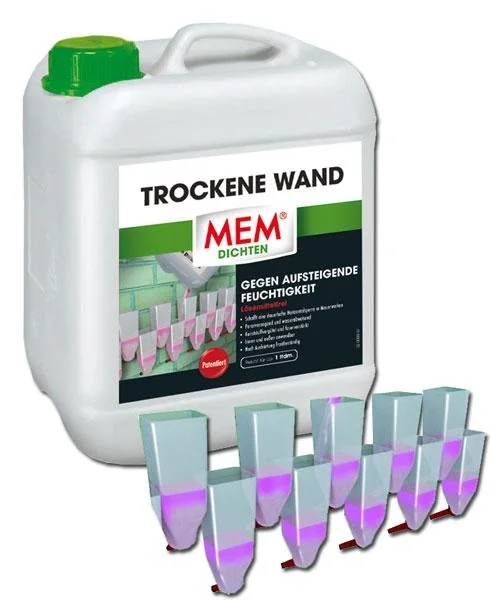 Mauertrockner 5 L gegen aufsteigende Feuchtigkeit im Mauerwerk - 2