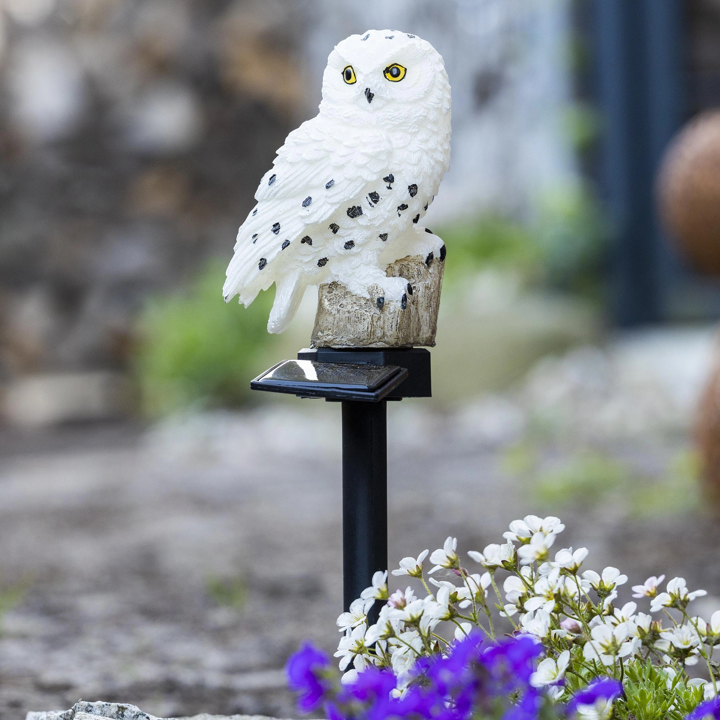 LED Solar Schneeeule Gartenstecker - 4
