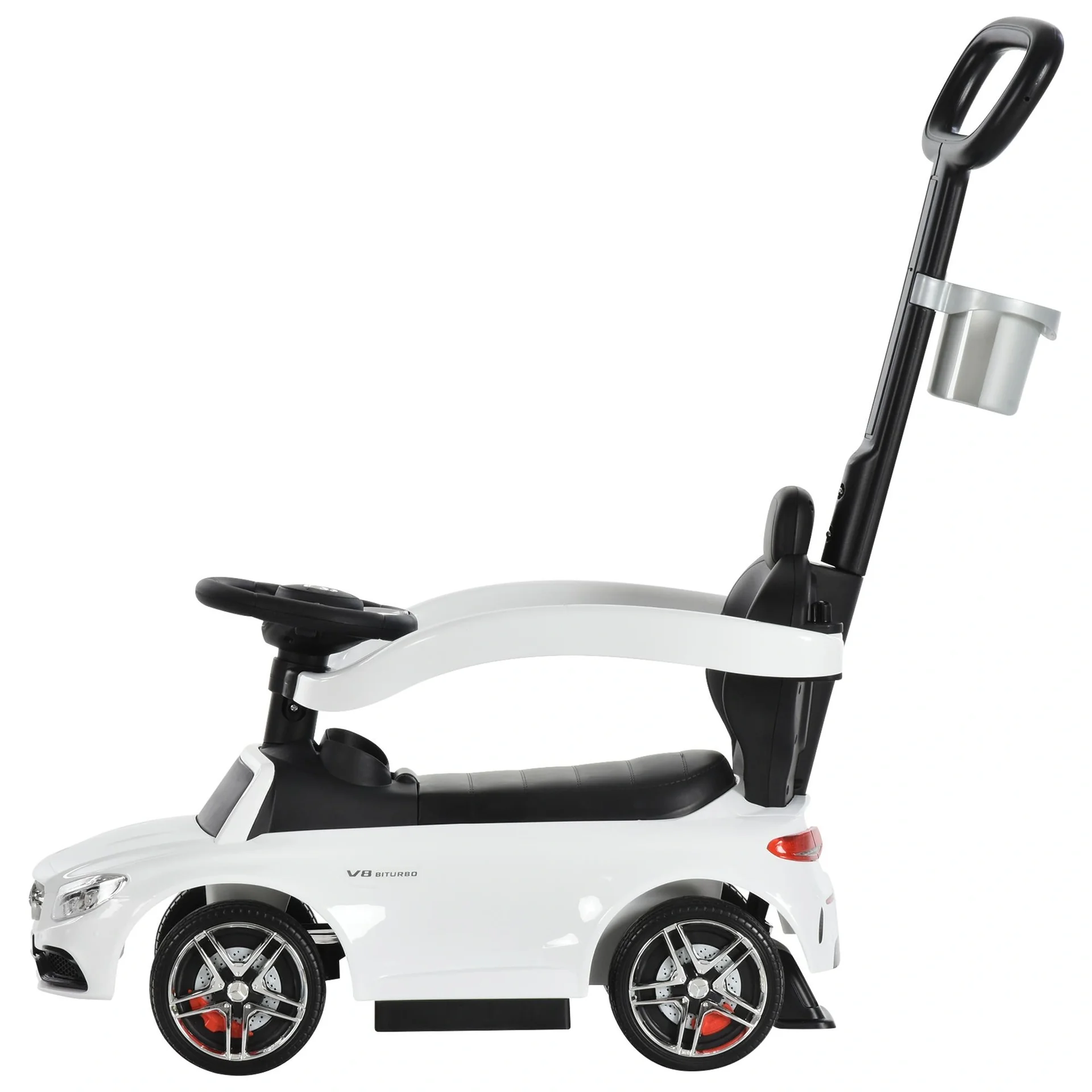 Rutschauto mit Schub- und Haltestange - 1