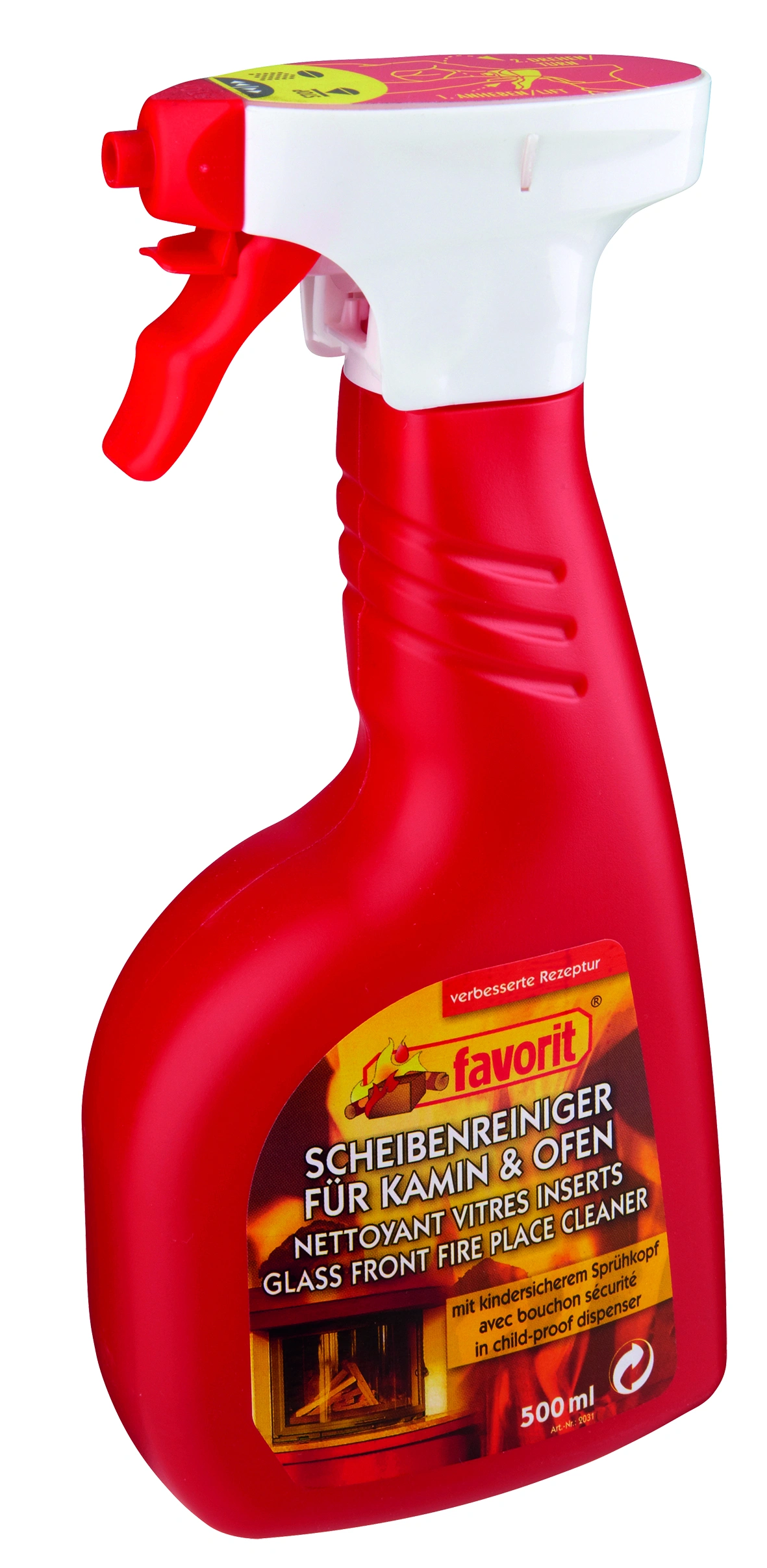 Kaminglas- und Ofenglas Reiniger 0,5 l - 3