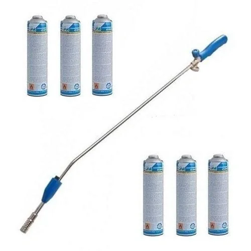 CFH PZ9000 Gasbrenner / Unkrautbrenner mit 6 Gasflaschen - 5