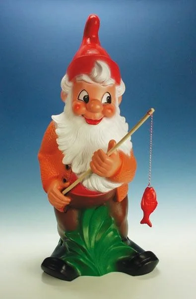 Zwerg als Angler 86 cm - Riesenzwerg - 1