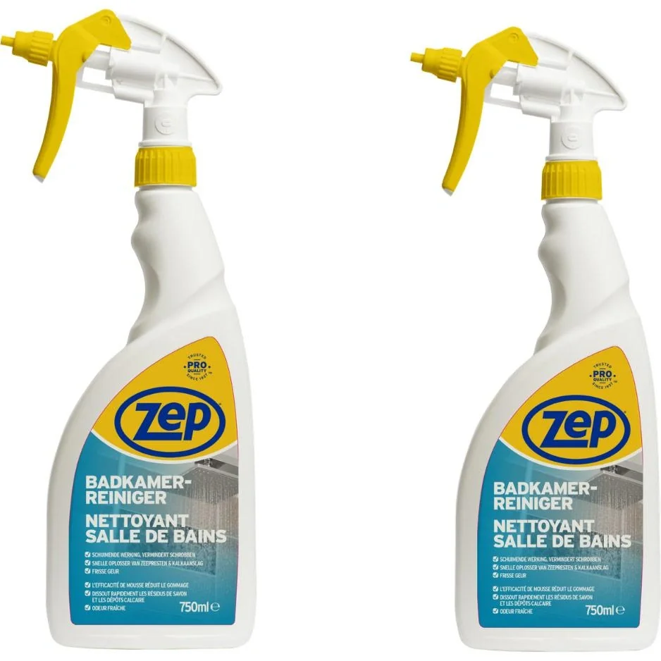 ZEP Badreiniger - 750 ml x 2 Stück - Vorteilspackung - 2 Stück - 1