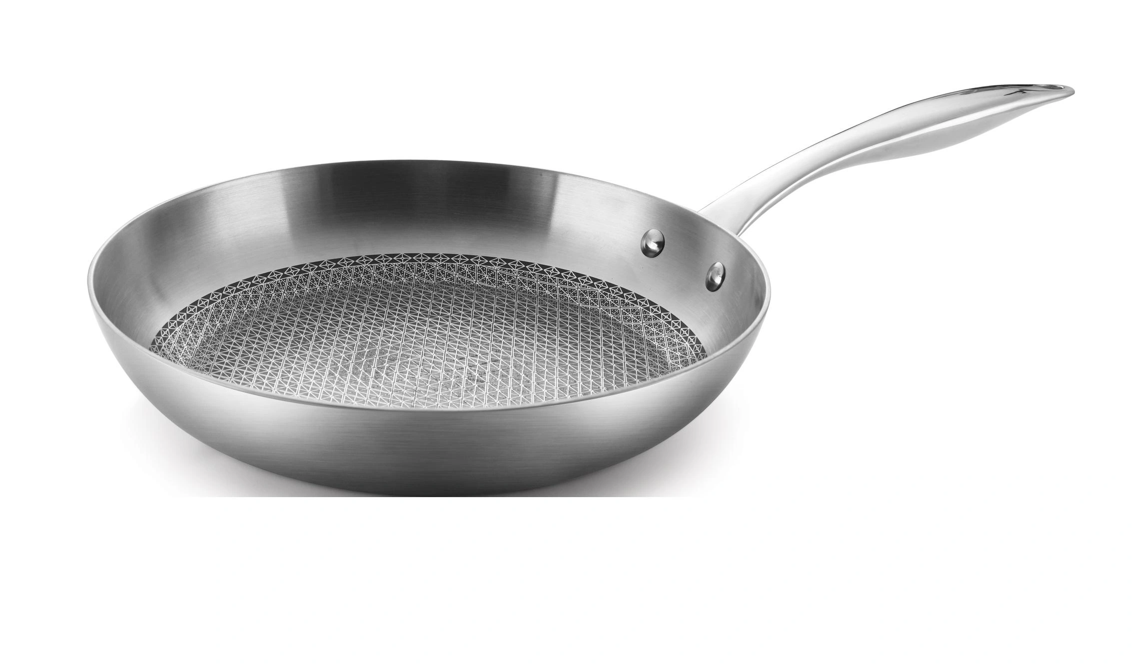 XXL Edelstahl-Hybrid Hochrand-Pfanne 24 cm - Hochrandpfanne Ceraflon Elite Quantum - 1