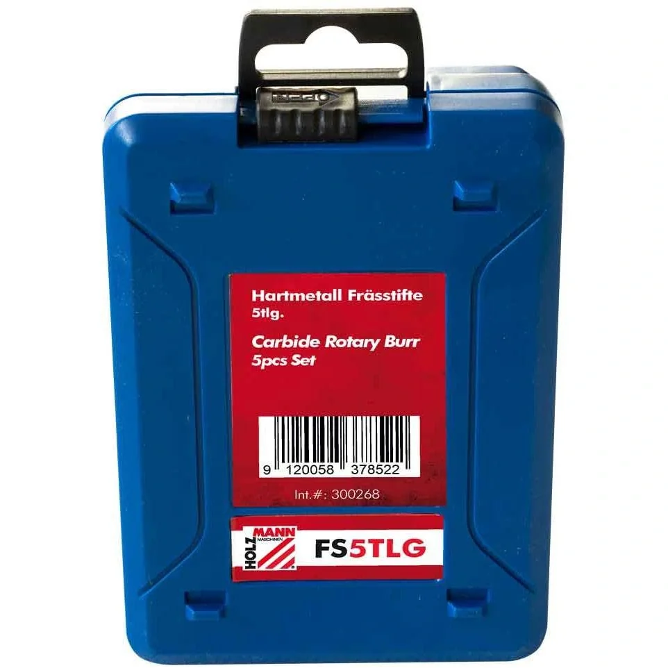 Hartmetallfräser-Satz - 5-tlg. - im Koffer - Ø6 mm - 3