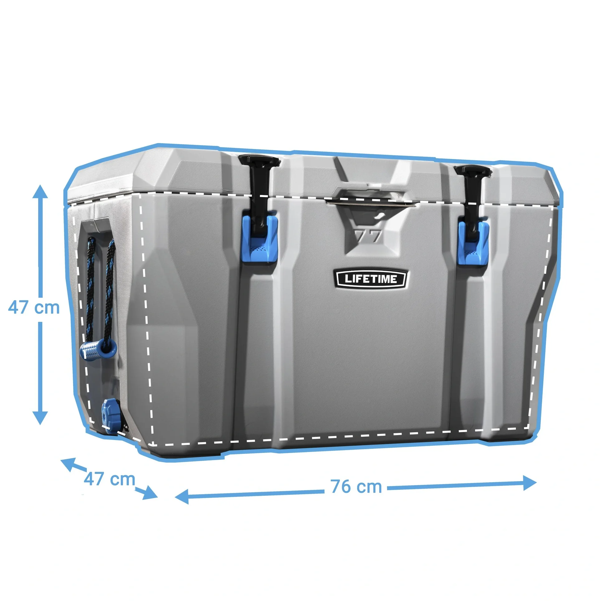 Kühlbox 73 Liter Volumen grau - 12