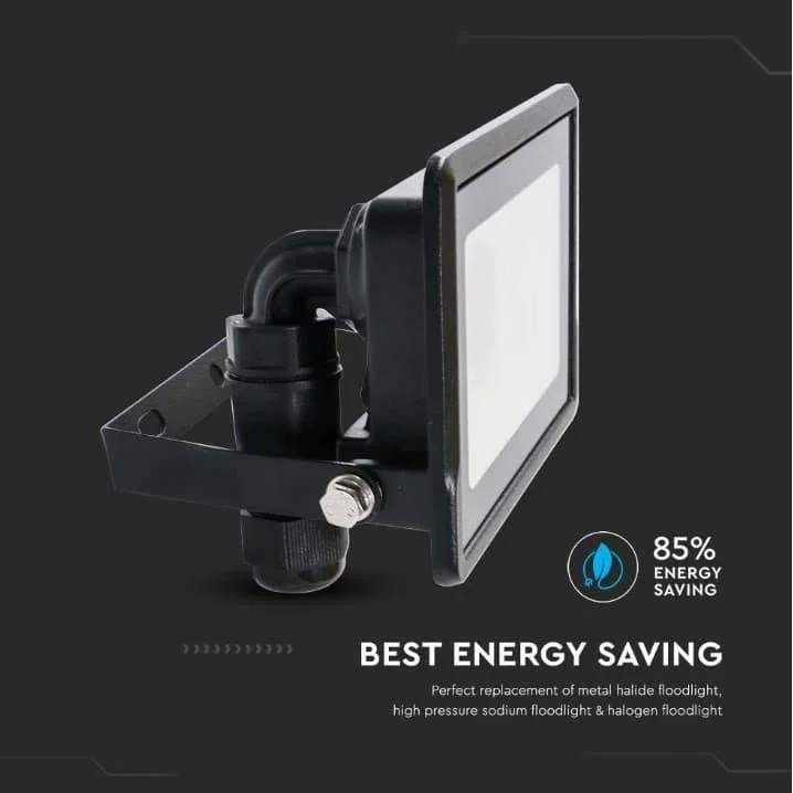 VT-118 LED-Flutlicht - 10 W - 735 Lm - 4000K - Schwarz - 10