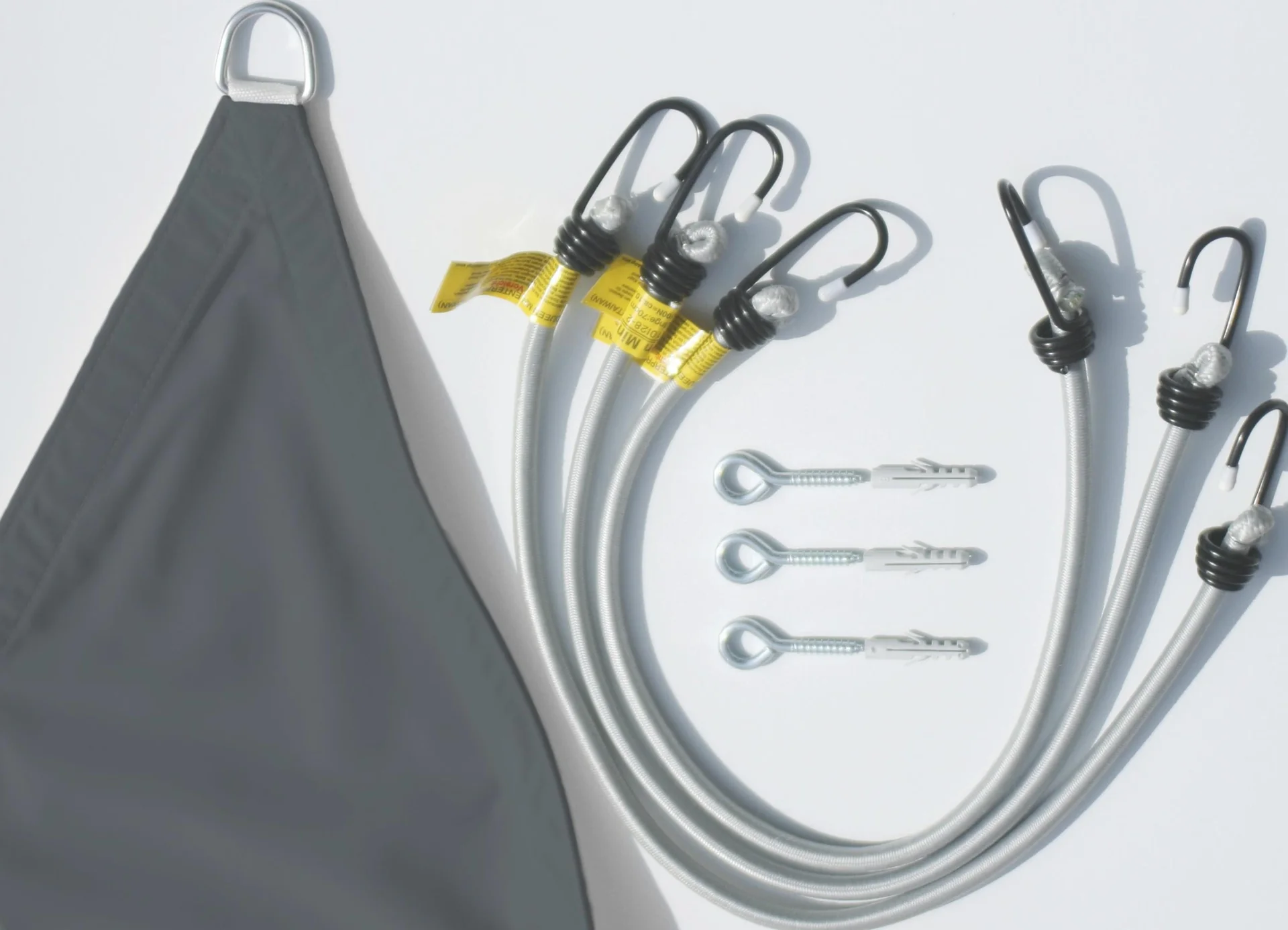 Dreieck-Sonnensegel wasserabweisend anthrazit 360 x 360 x 360cm - 5