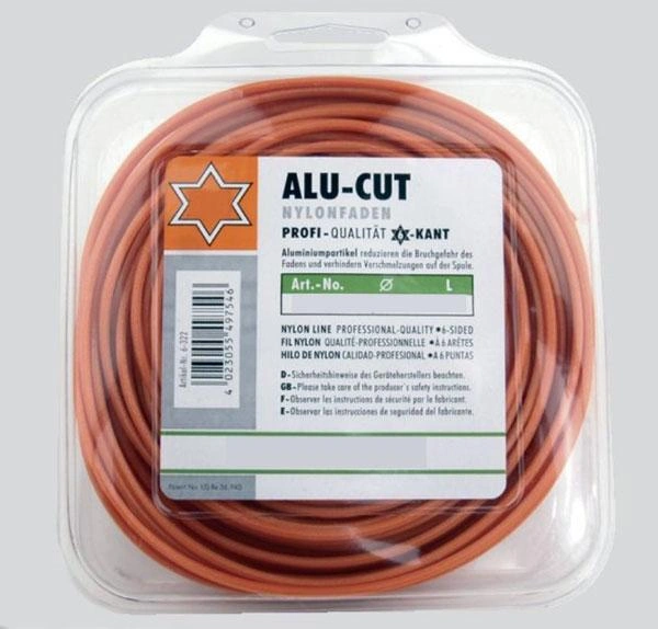 Alu Polyamidfaden (Nylonfaden) 2,0 mm - 15 m - 6 kant - 2