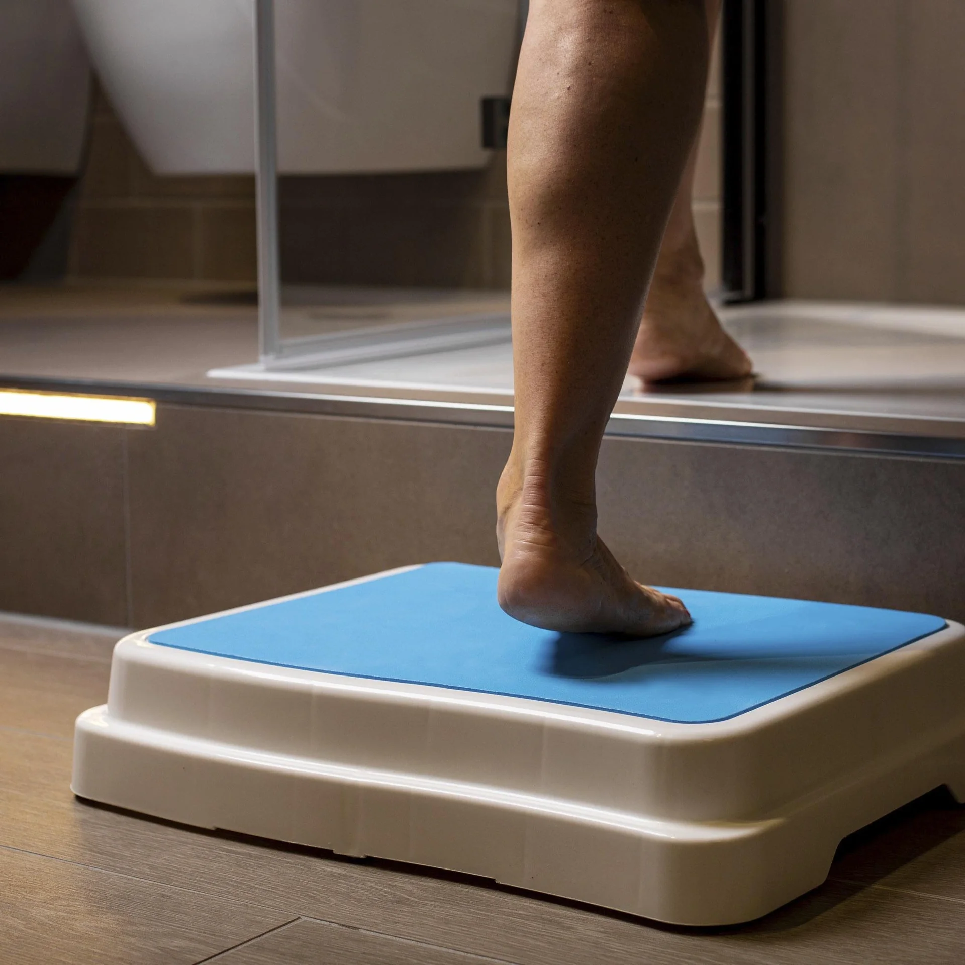 Badezimmer-Stufe, stapelbar, Weiß/Türkis - 8