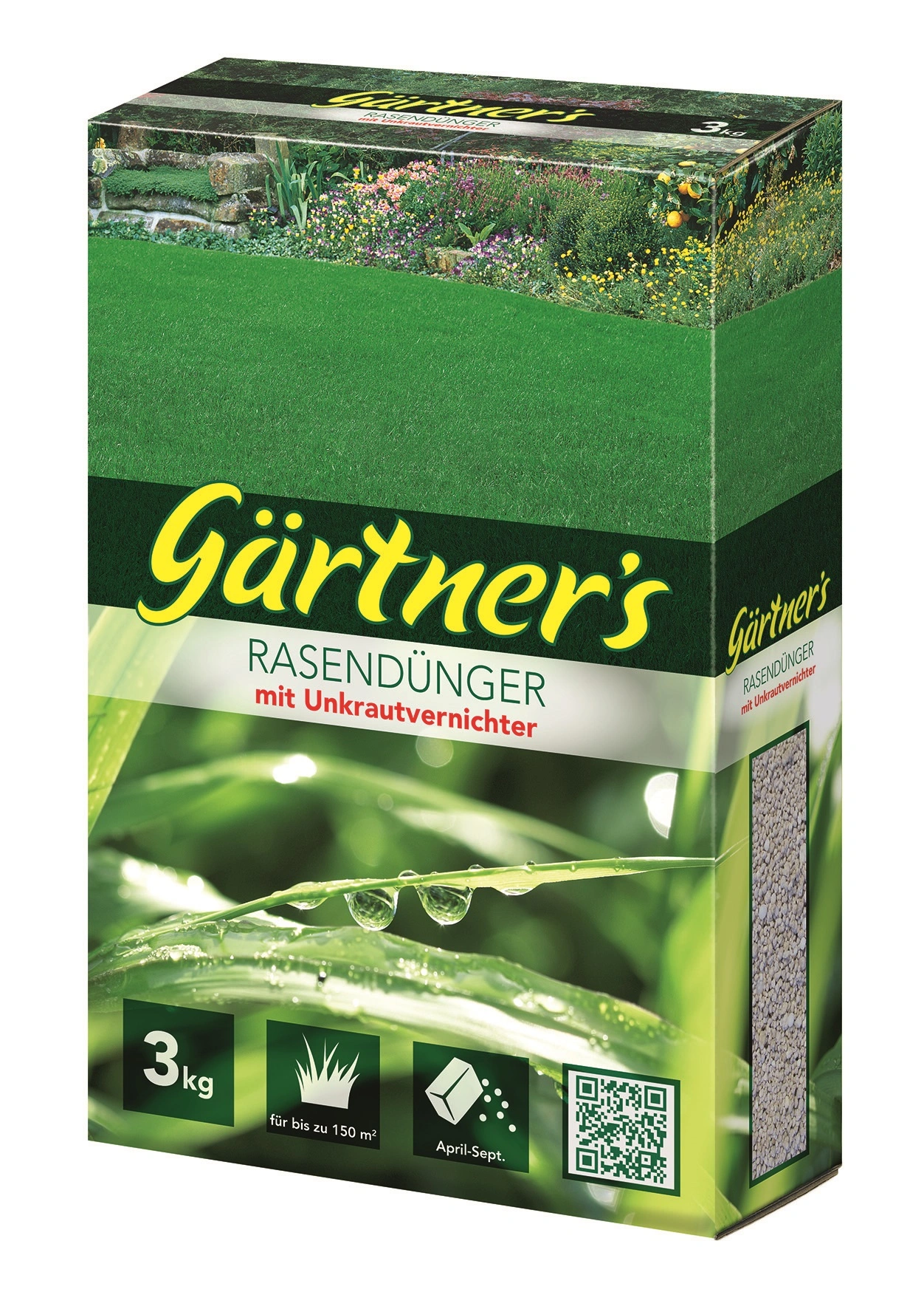 Rasendünger mit Unkrautvernichter 3 kg - 1