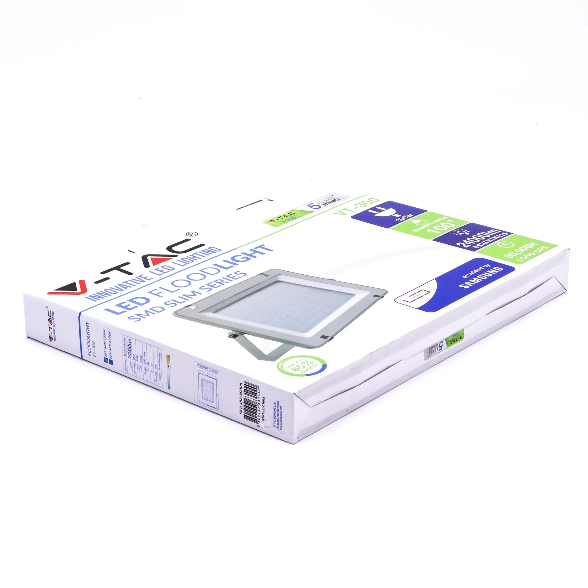 VT-300-G LED-Flutlicht - 300 W - 24000 Lumen - 4000K - grau - 2