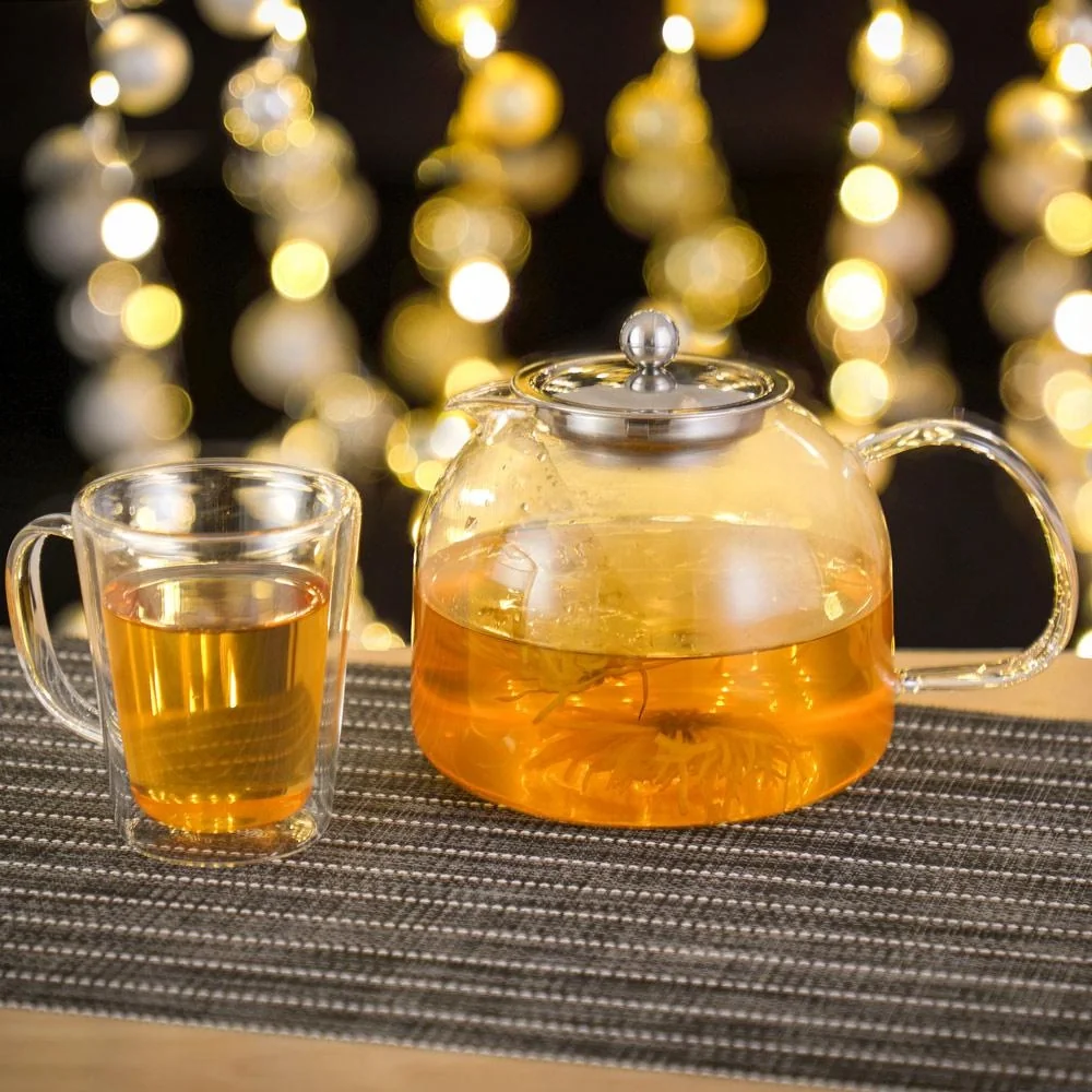 Teekanne Glas inkl. Sieb 1,5L - 7