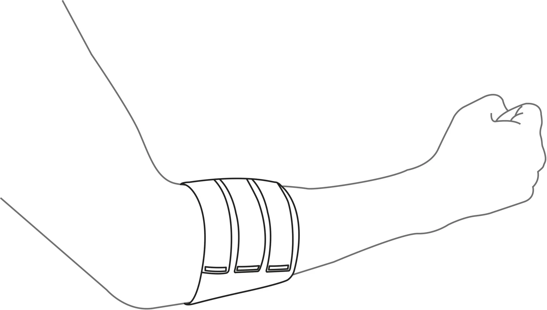 Ellenbogenbandage aus recyceltem Kunststoff - 6