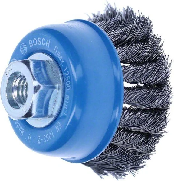 Topfbürste, gezopfter Stahldraht, 75 mm - 7