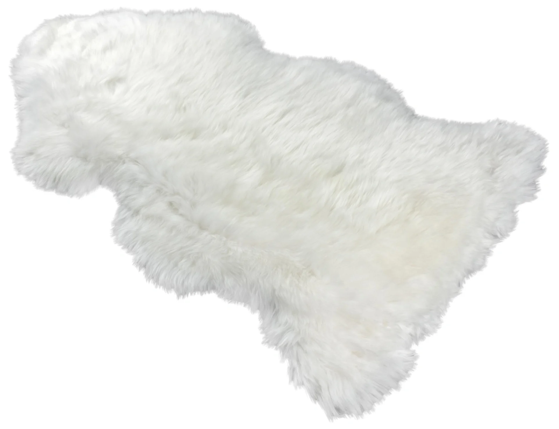 Lammfell in Tierform Beal, weiß, 100-105 cm lang - 3