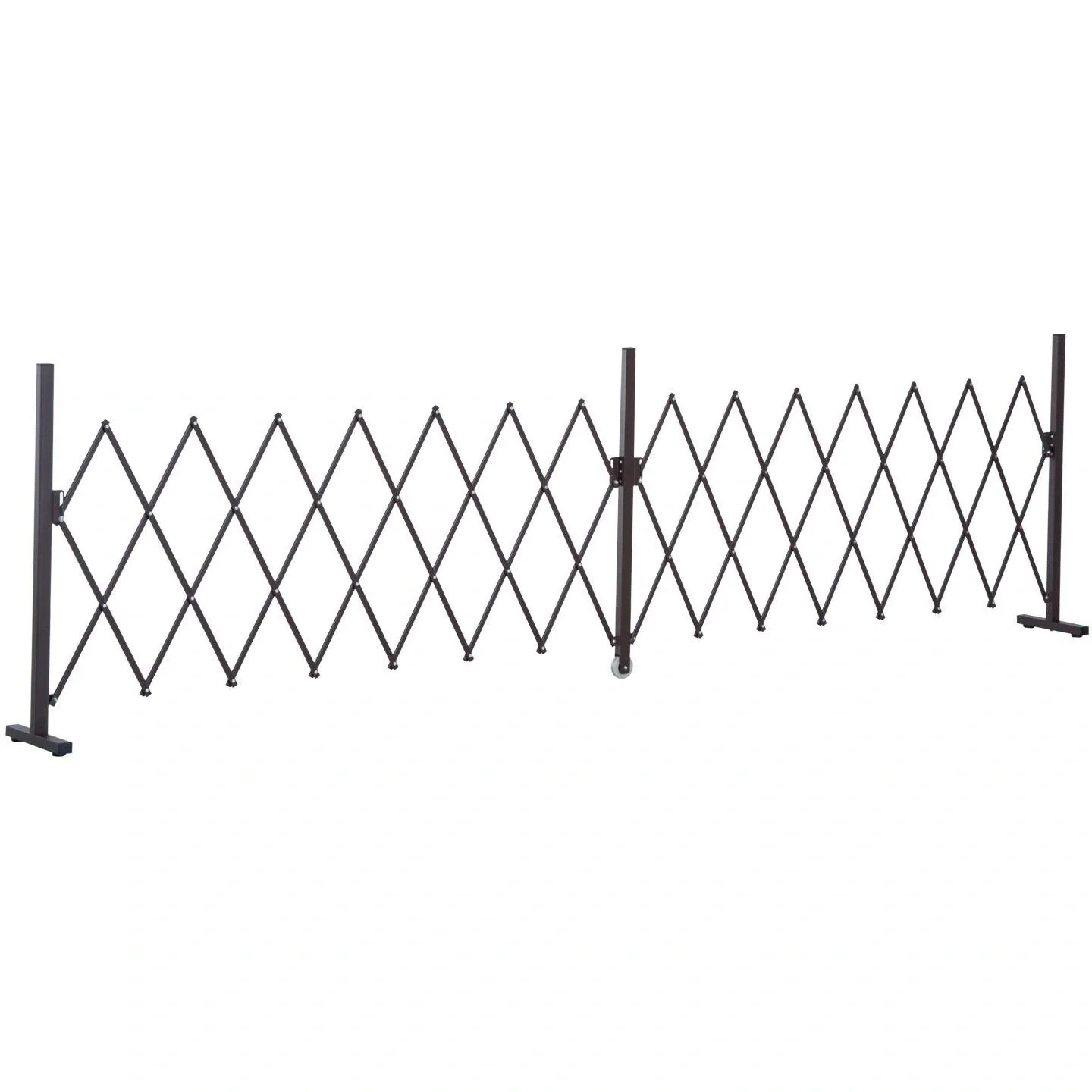Scherengitter Absperrgitter Alu Braun 405cm - 3