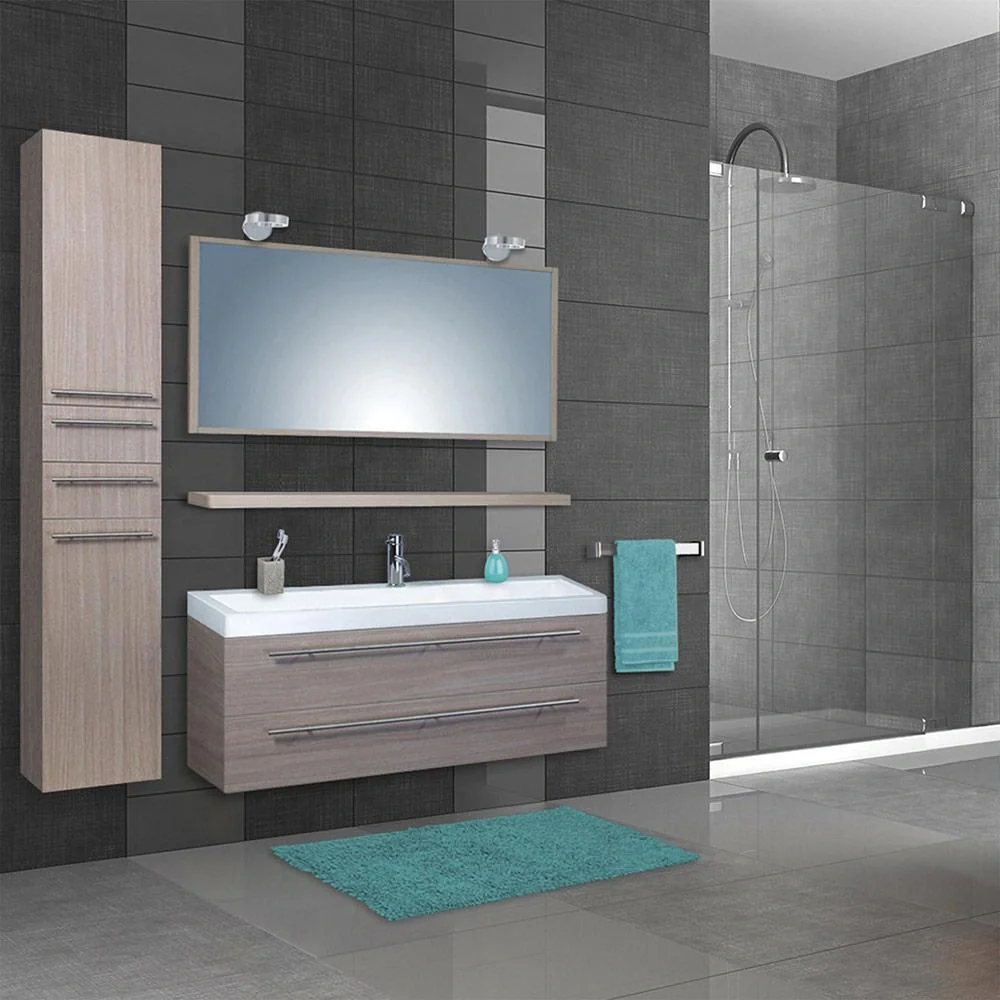 Badezimmermöbel Force 125 cm - Eiche - 5