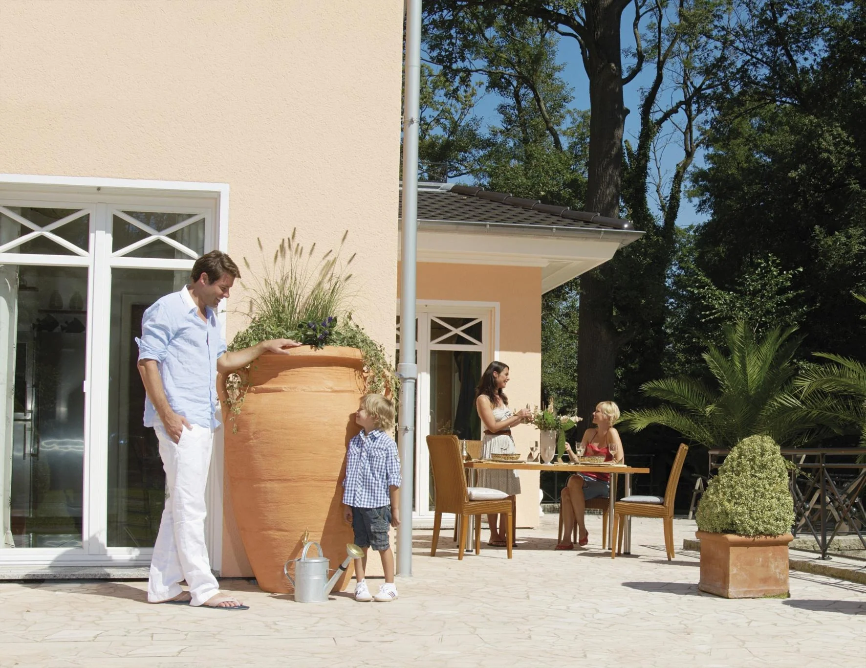 2 in 1 Regentonne "Antik Amphore" - 600 L, terrakotta - 4