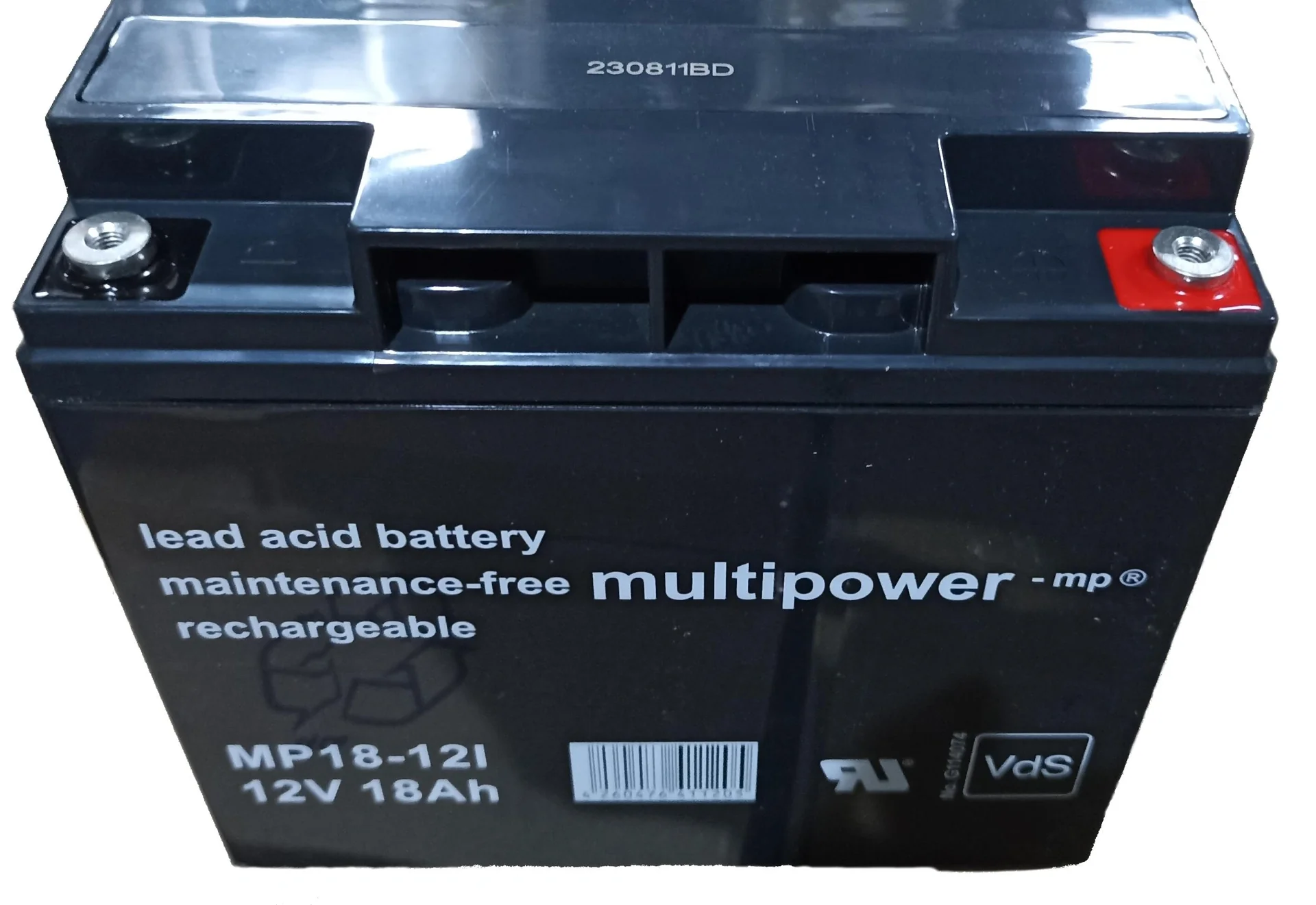 Blei Vlies Akku 12V, 18,0Ah, M5 Gewinde, VdS - 3