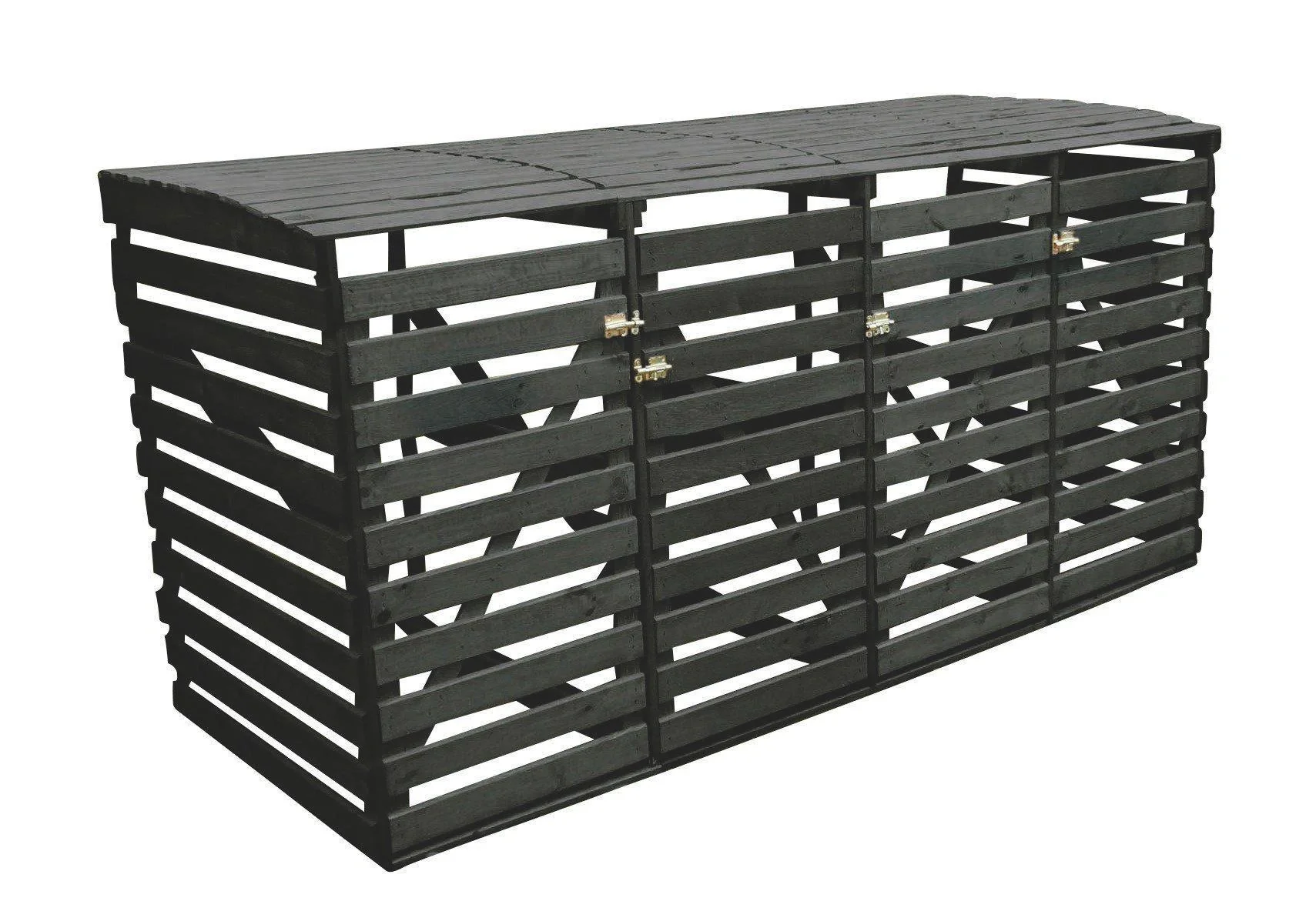 Mülltonnenbox Vario 4 für 4 Tonnen, anthrazit - 3