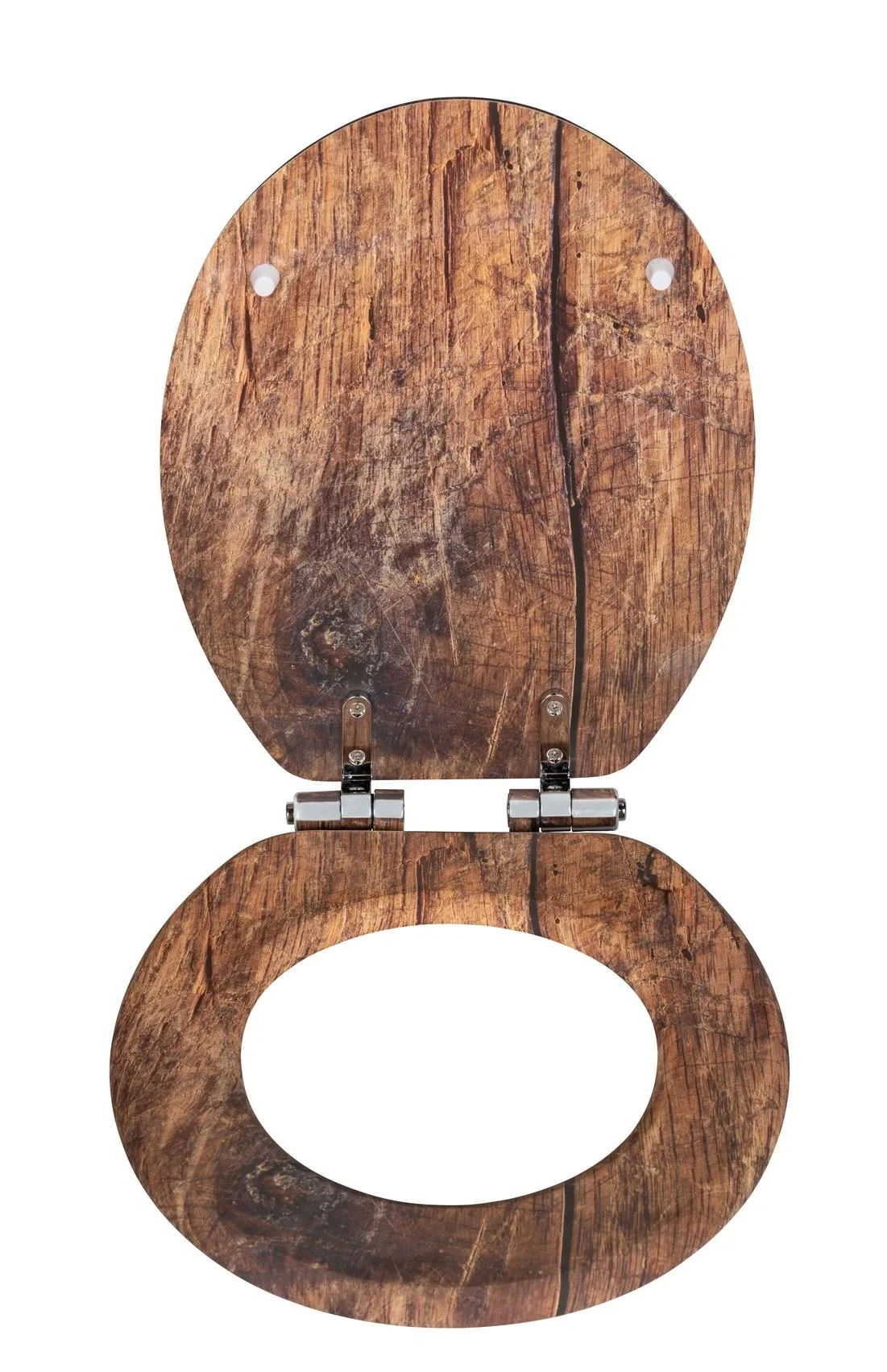 WC-Sitz Rustic Braun, aus FSC® zertifiziertem MDF - 3
