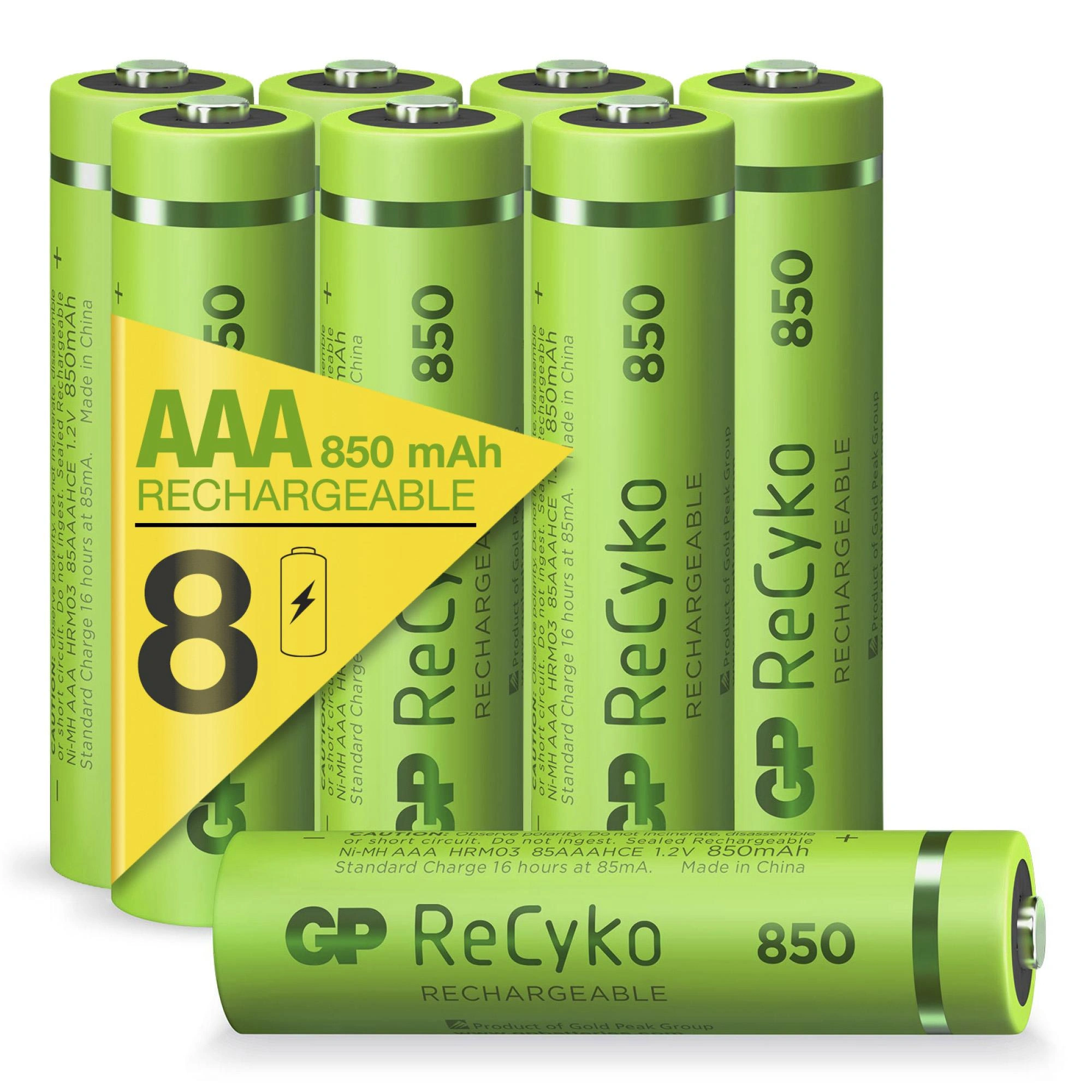 ReCyko Micro (AAA) NiMH Akkus mit 850 mAh, 1,2V - 8 Stück - 6